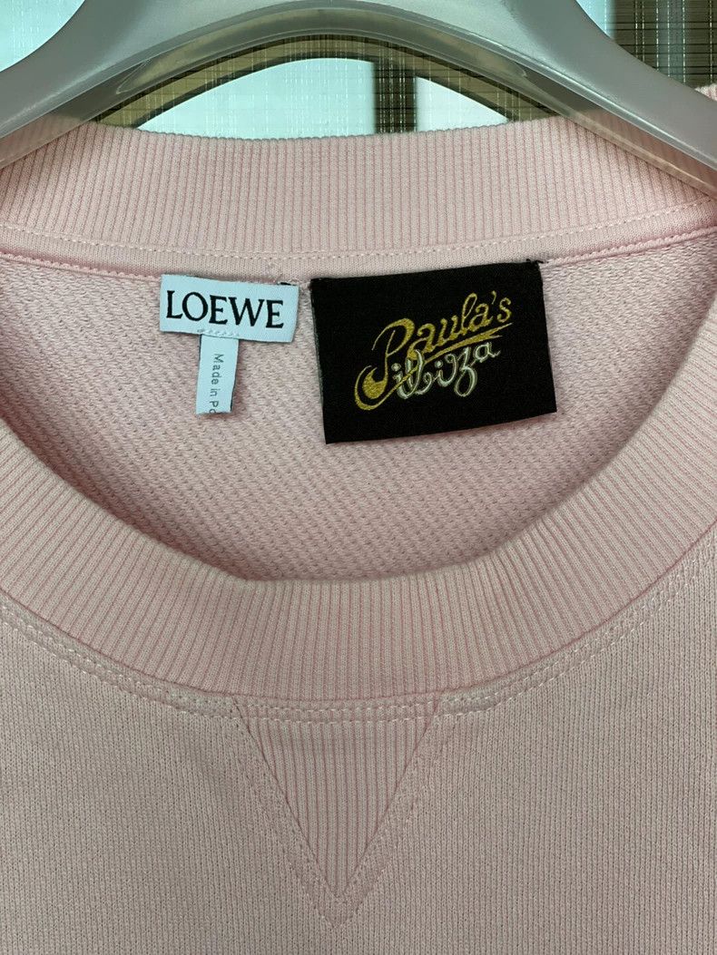 Loewe LOEWE Pink long-sleeved hoodie Size XL / US 12-14 / IT 48-50 - 3 Thumbnail