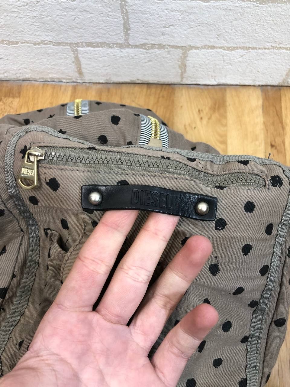 Diesel × Vintage Vintage Diesel Multi Pocket Leather Cargo Bag Avant Garde Size ONE SIZE - 18 Thumbnail