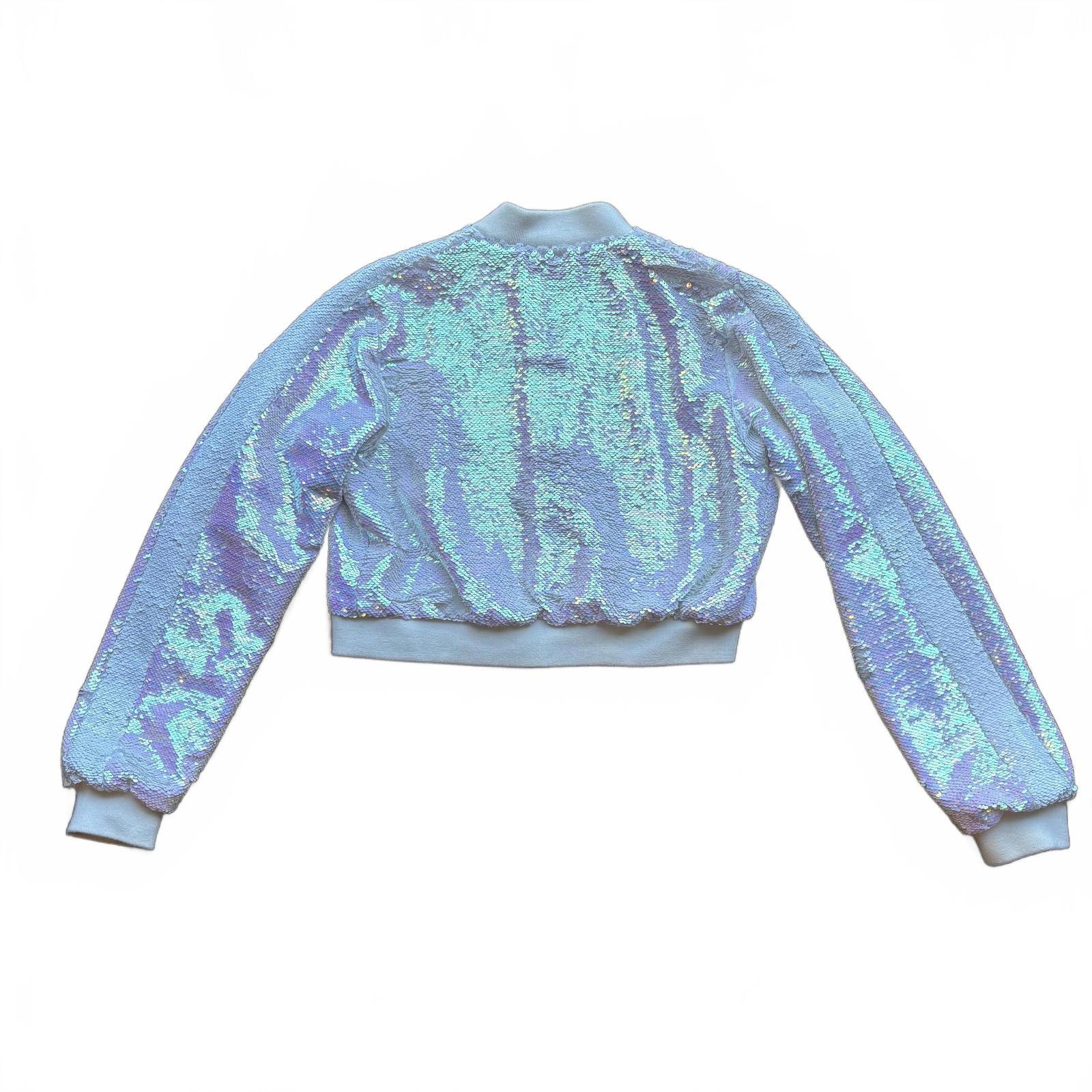 Other Any Old Iron Iridescent Sequin Cropped Bomber Jacket Size S / US 4 / IT 40 - 2 Thumbnail