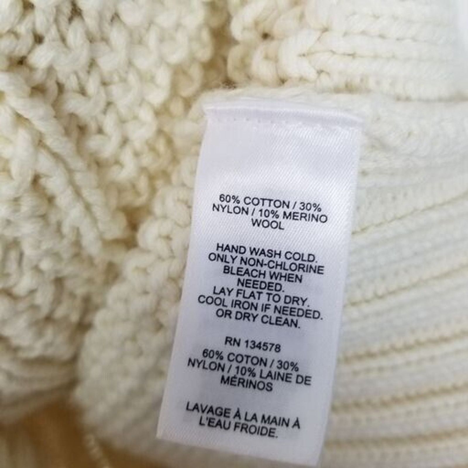 Vineyard Vines Vineyard Vines Womens Fisherman Sweater Chunky Cable Knit L Size L / US 10 / IT 46 - 7 Thumbnail