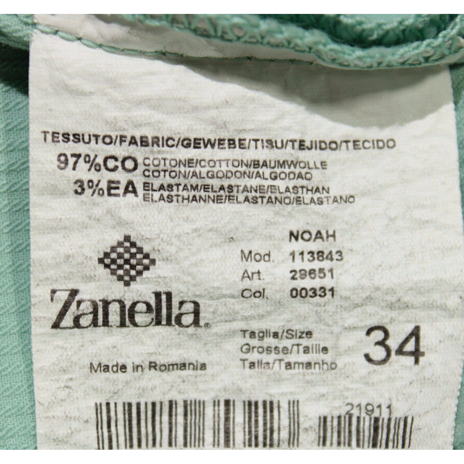 Zanella Zanella New with tags Chinos Size 34 US In Green Size US 34 / EU 50 - 5 Thumbnail