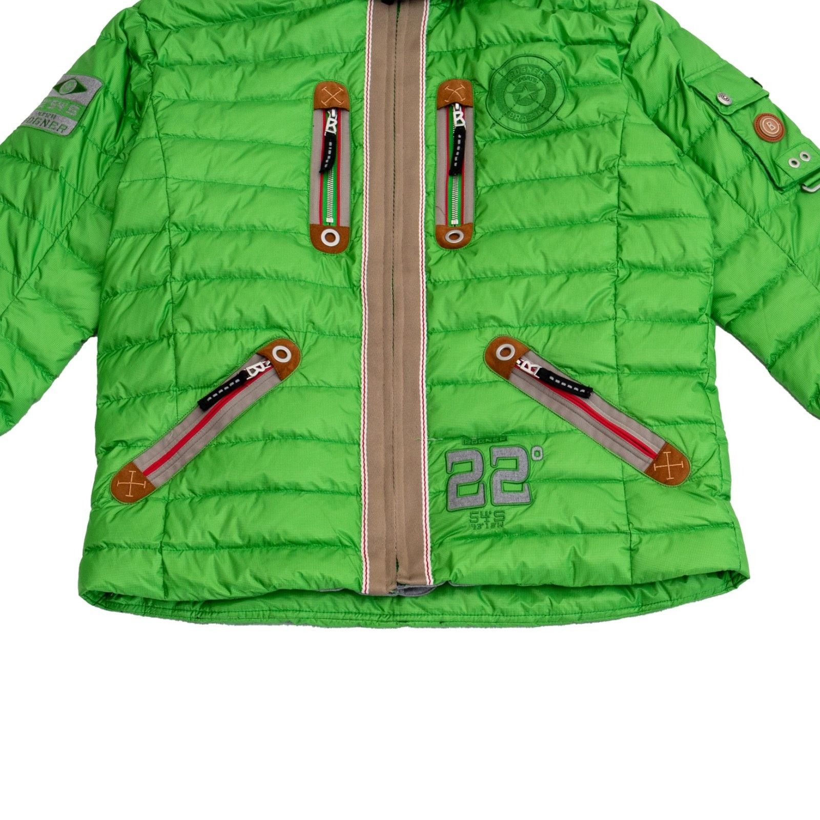 Bogner Bogner Mens Ski Jacket Green Down Fur Hood Sports Coat Sz M Size US M / EU 48-50 / 2 - 6 Thumbnail