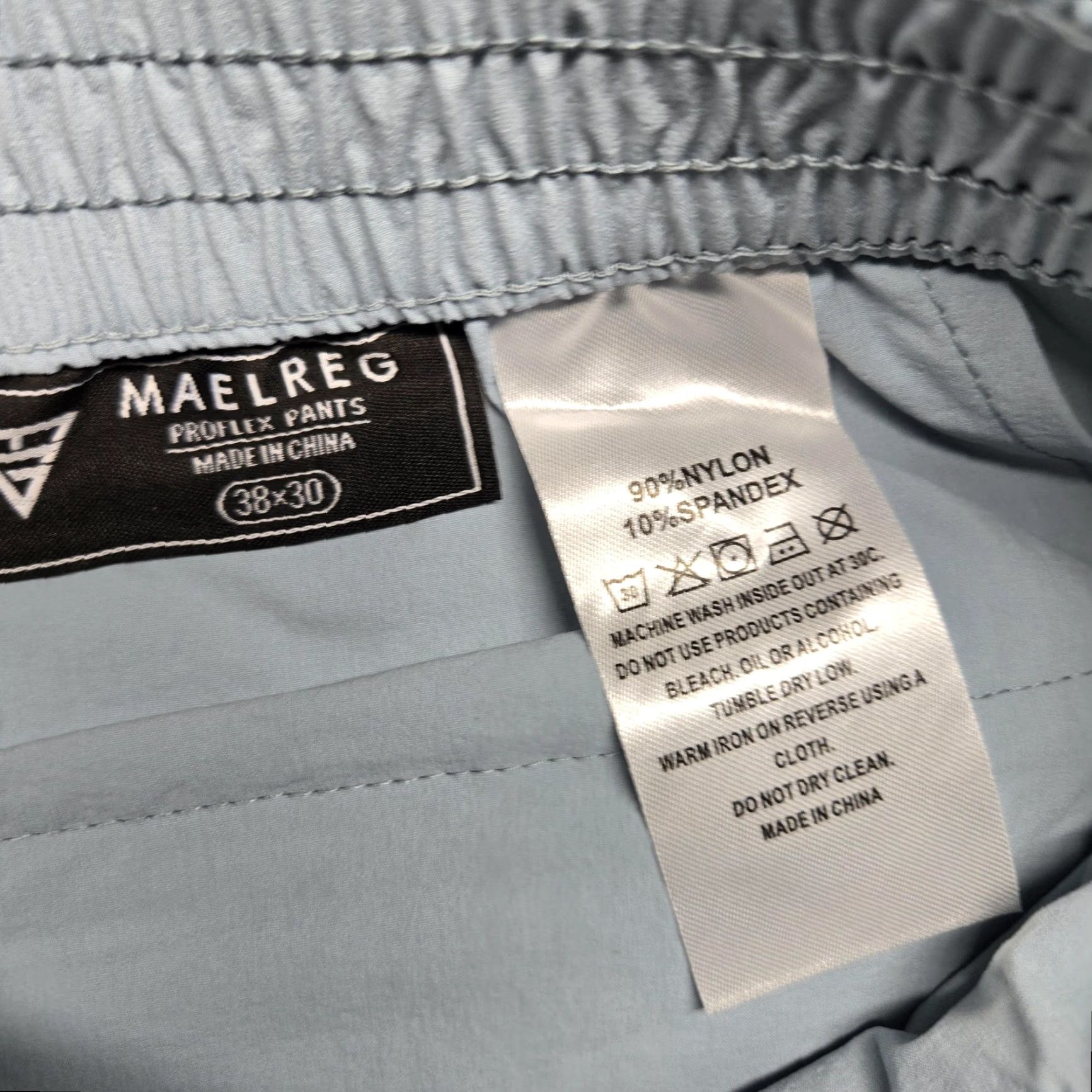 Vintage Maelreg Mens 38x30 LiteBlue Proflex Performance Stretch Elastic Waist Golf Pants Size US 38 / EU 54 - 7 Thumbnail