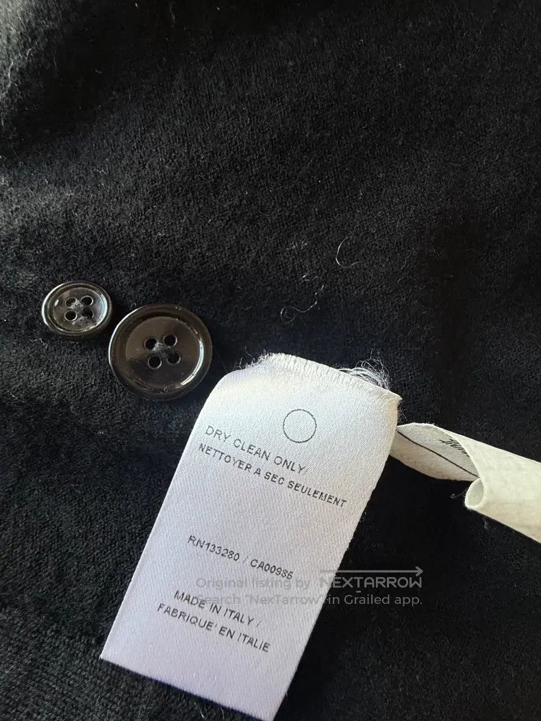 Thom Browne Black four-striped wool cardigan