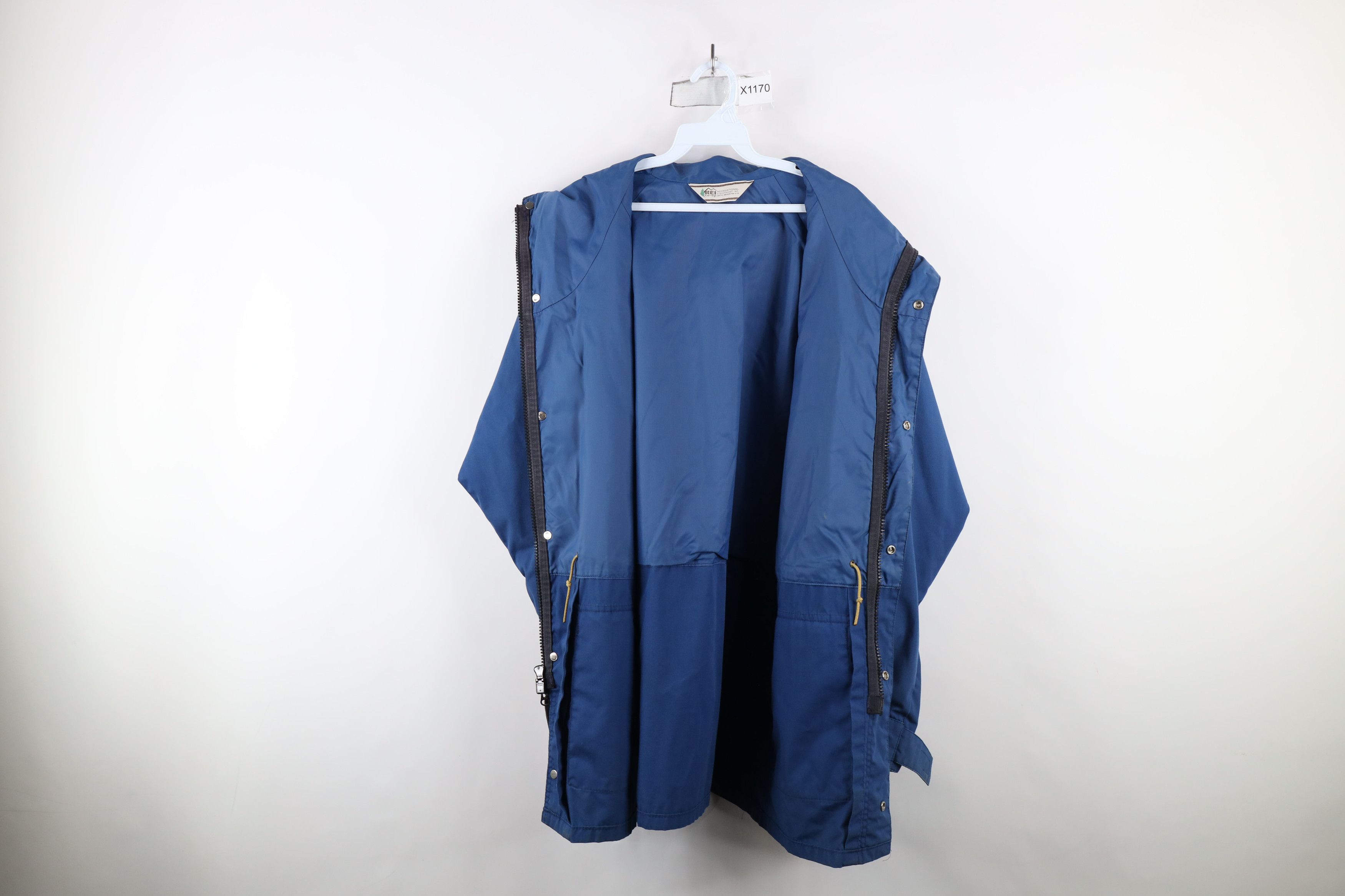 Rei × Vintage Vintage 80s 90s REI Full Zip Hooded Parka Jacket Blue USA Size US XL / EU 56 / 4 - 11 Thumbnail