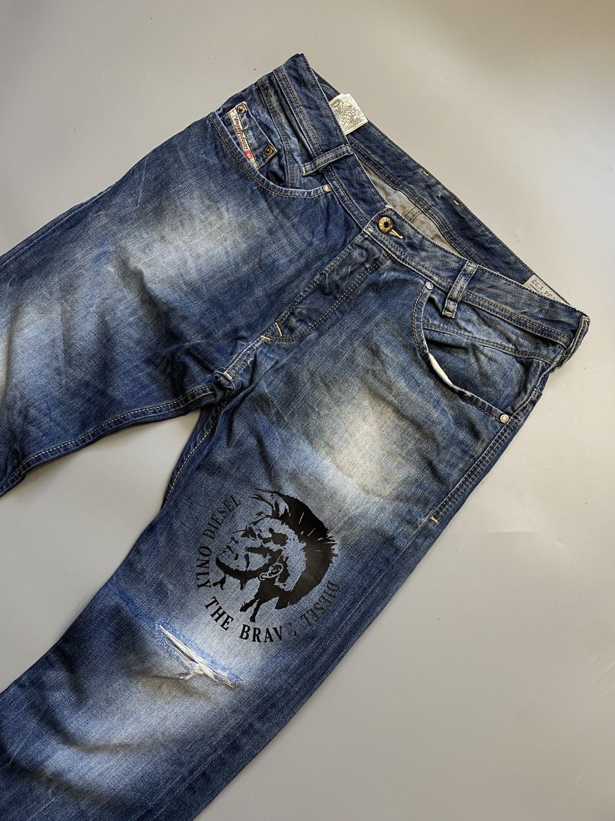 Diesel Diesel vintage denim pants rare print Size US 34 / EU 50 - 2 Thumbnail