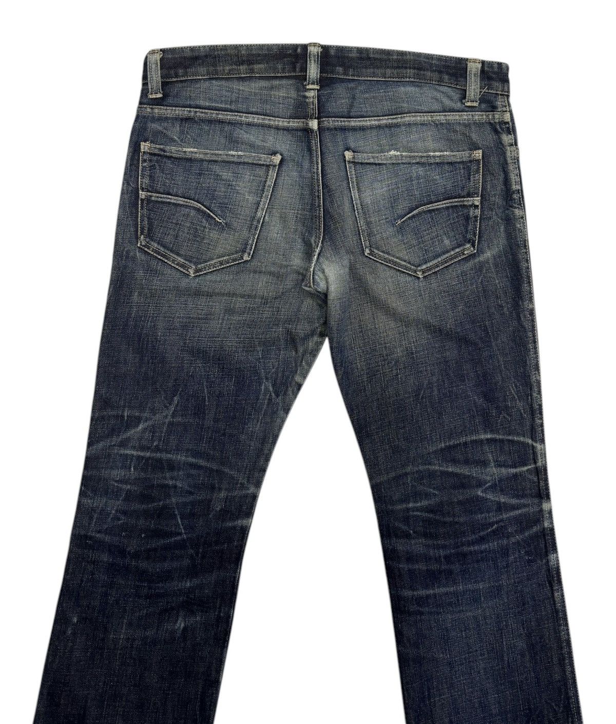 Japanese Brand × Tornado Mart VINTAGE HIGH STREET SLIM FLARE DISTRESS JEANS TORNADO MART Size US 35 - 4 Thumbnail