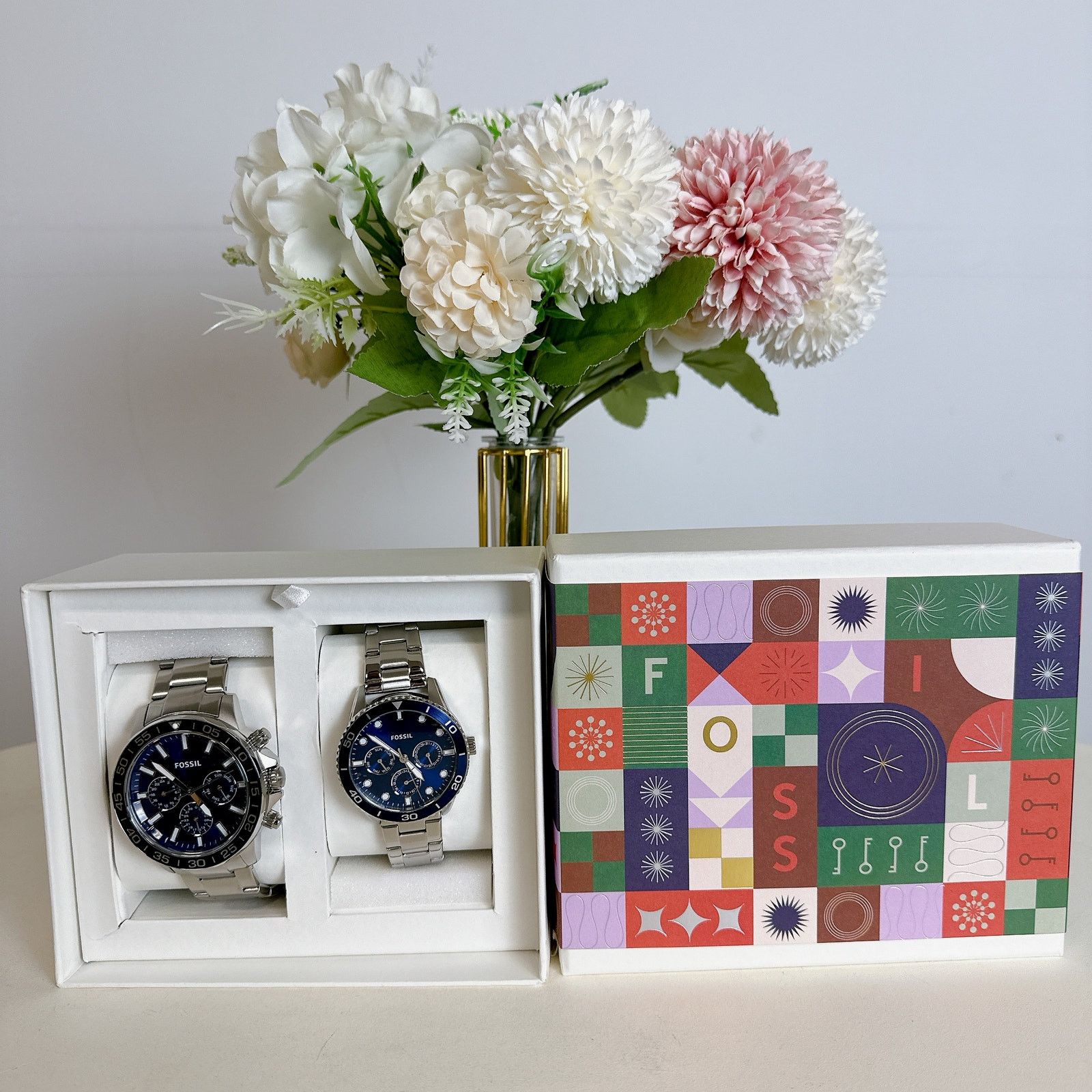 Fossil Fossil BQ2828SET His and Hers Multifunction Steel Box Set Size ONE SIZE - 2 Thumbnail