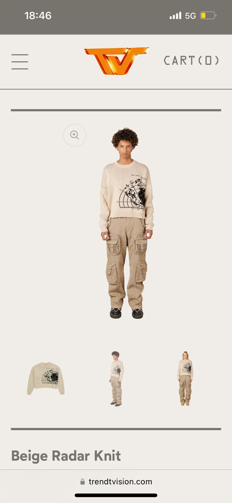 Trendt Vision Trendt vision boxy knitted sweatshirt for sale Size US L / EU 52-54 / 3 - 2 Thumbnail