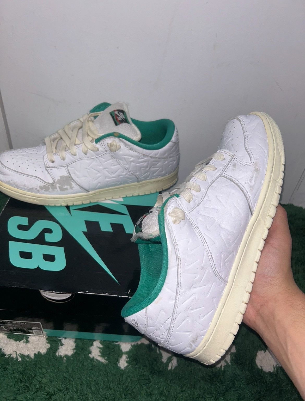 Nike Size 11 - Nike Ben-G x Dunk SB Low Lucid Green Worn With Box Size US 11 / EU 44 - 1 Thumbnail