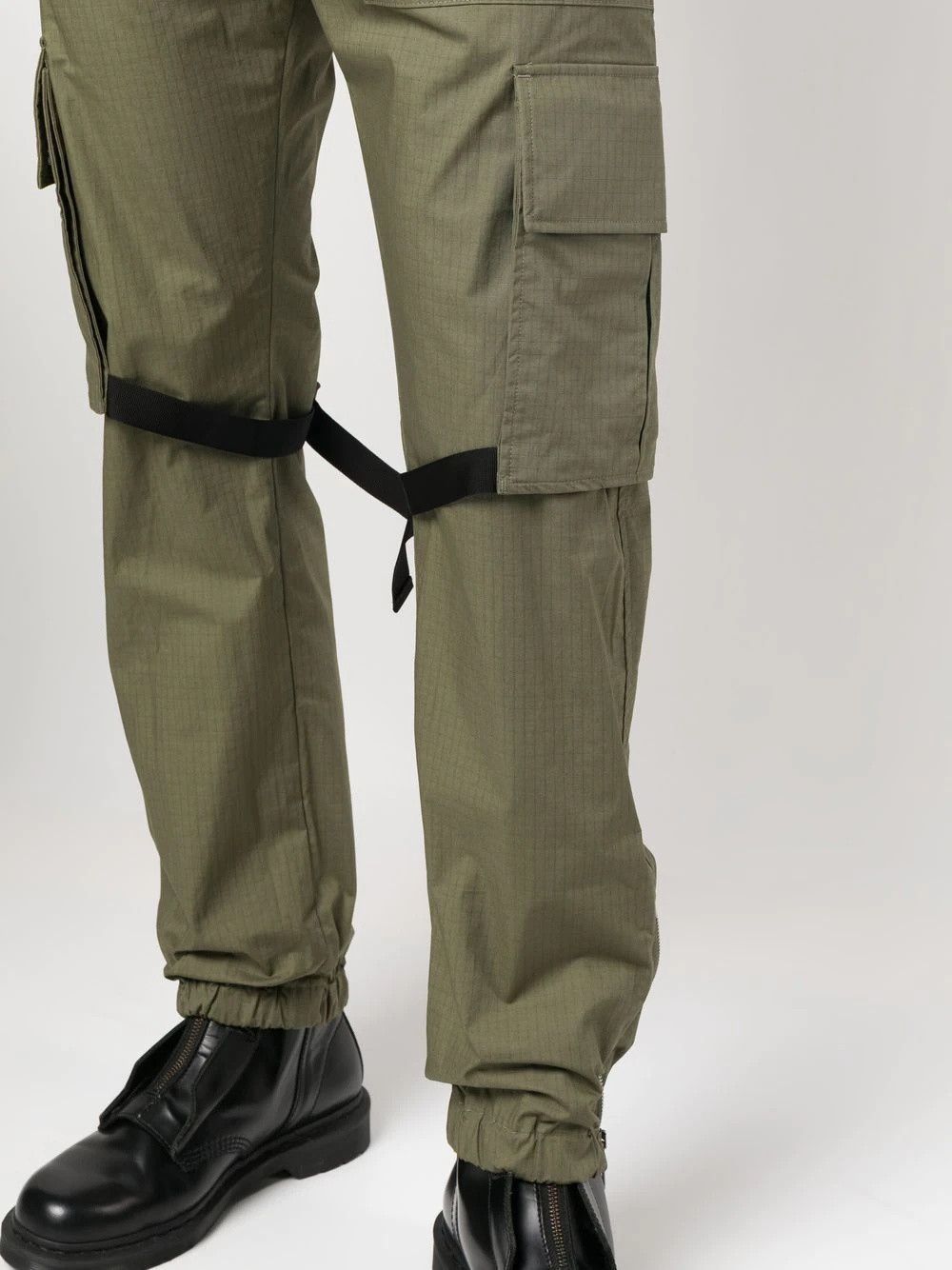 Off-White o1gr1nt1124 Diag Tab Cotton Cargo Pant in Army Green Size US 36 / EU 52 - 5 Thumbnail