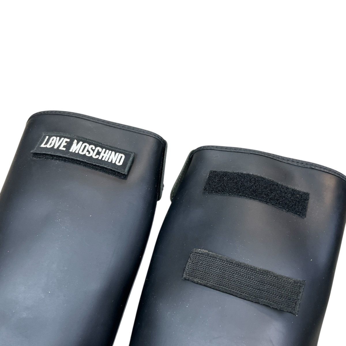 Love Moschino Love Moschino Rubber Rain Boots W’ Knee High Logo Wellies Size US 6 / IT 36 - 8 Thumbnail