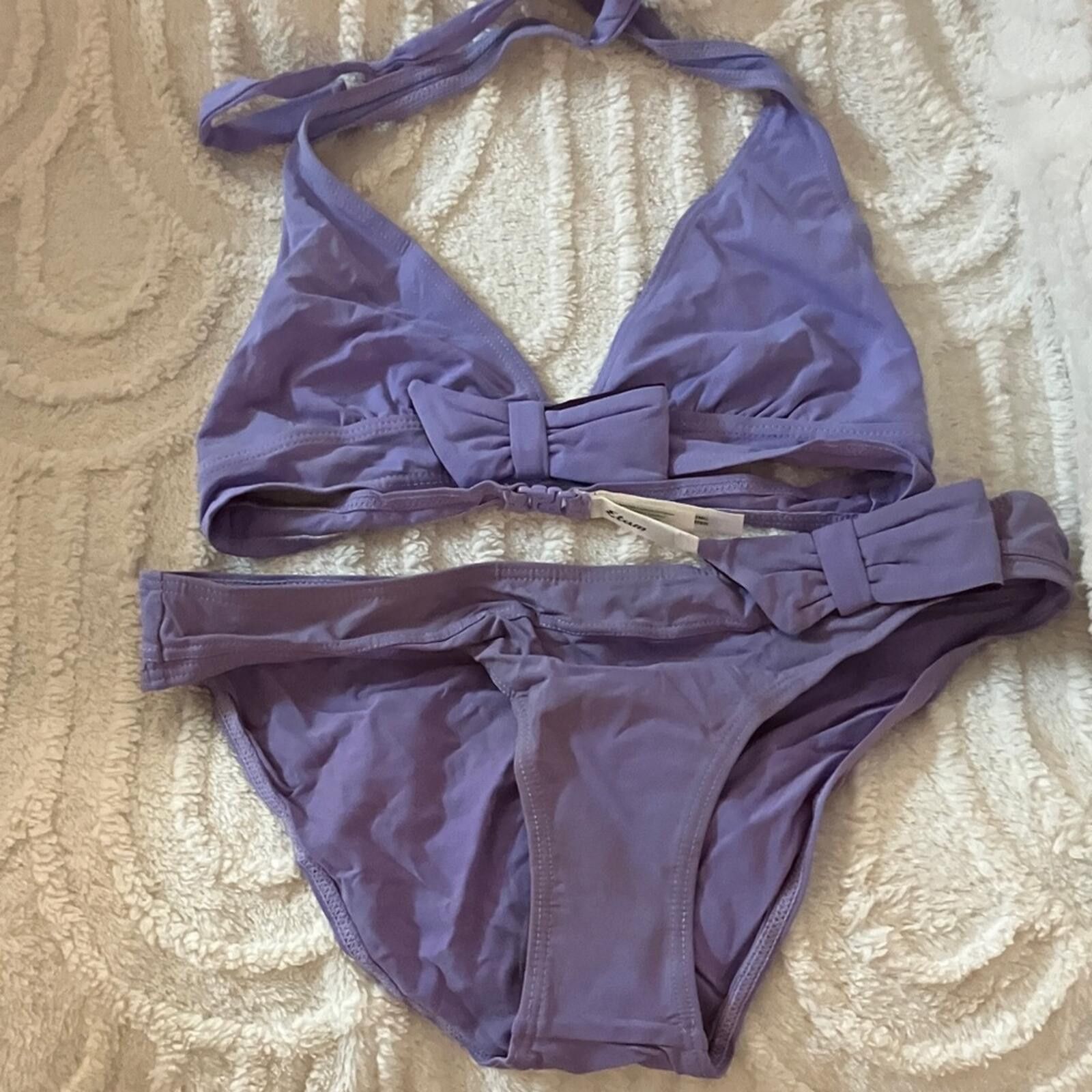 Other NWOT Etam Lavender Bow Bikini Set Size ONE SIZE - 1 Thumbnail