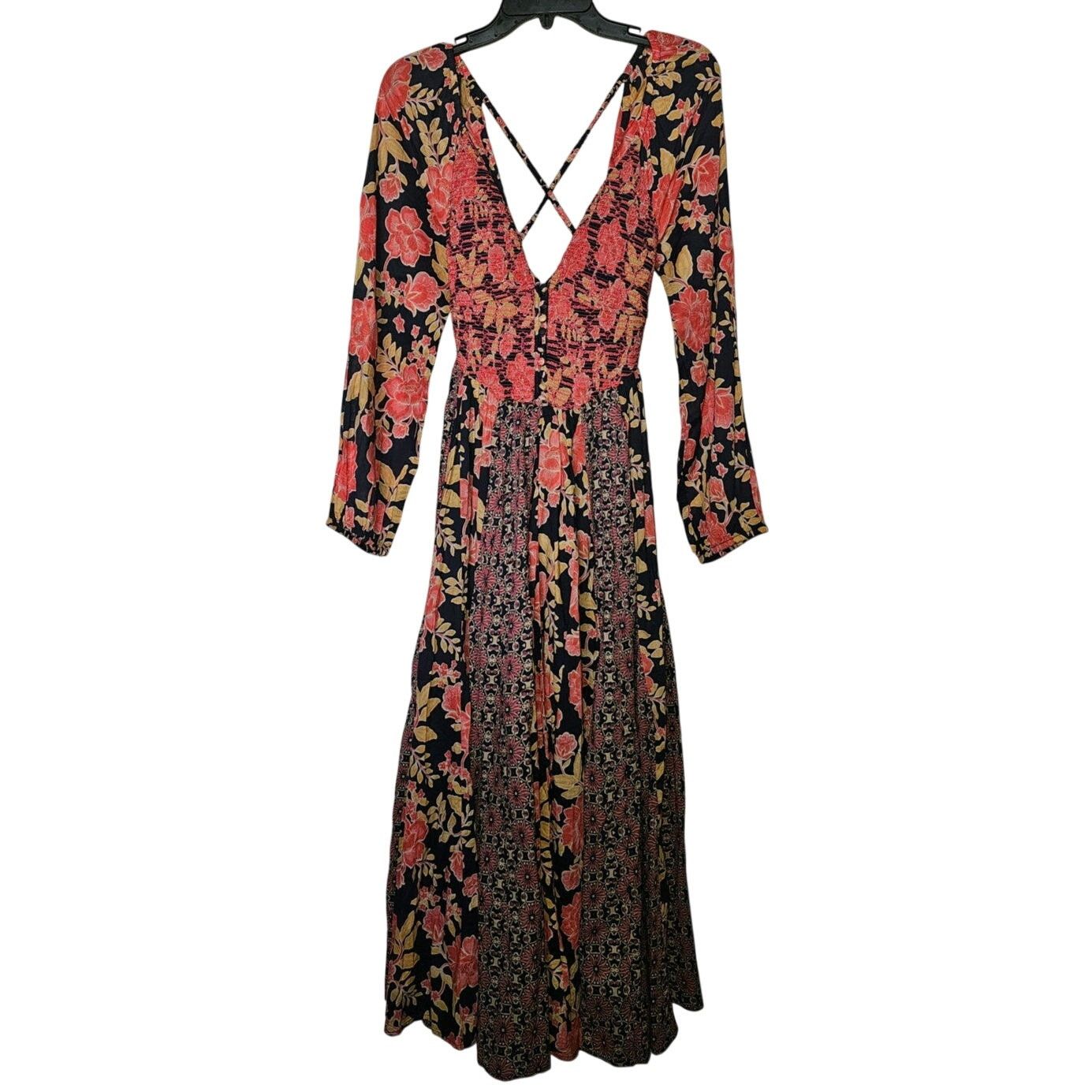 Free People New Free People A New Way Floral Maxi Dress $168 X-SMALL Size XS / US 0-2 / IT 36-38 - 4 Thumbnail