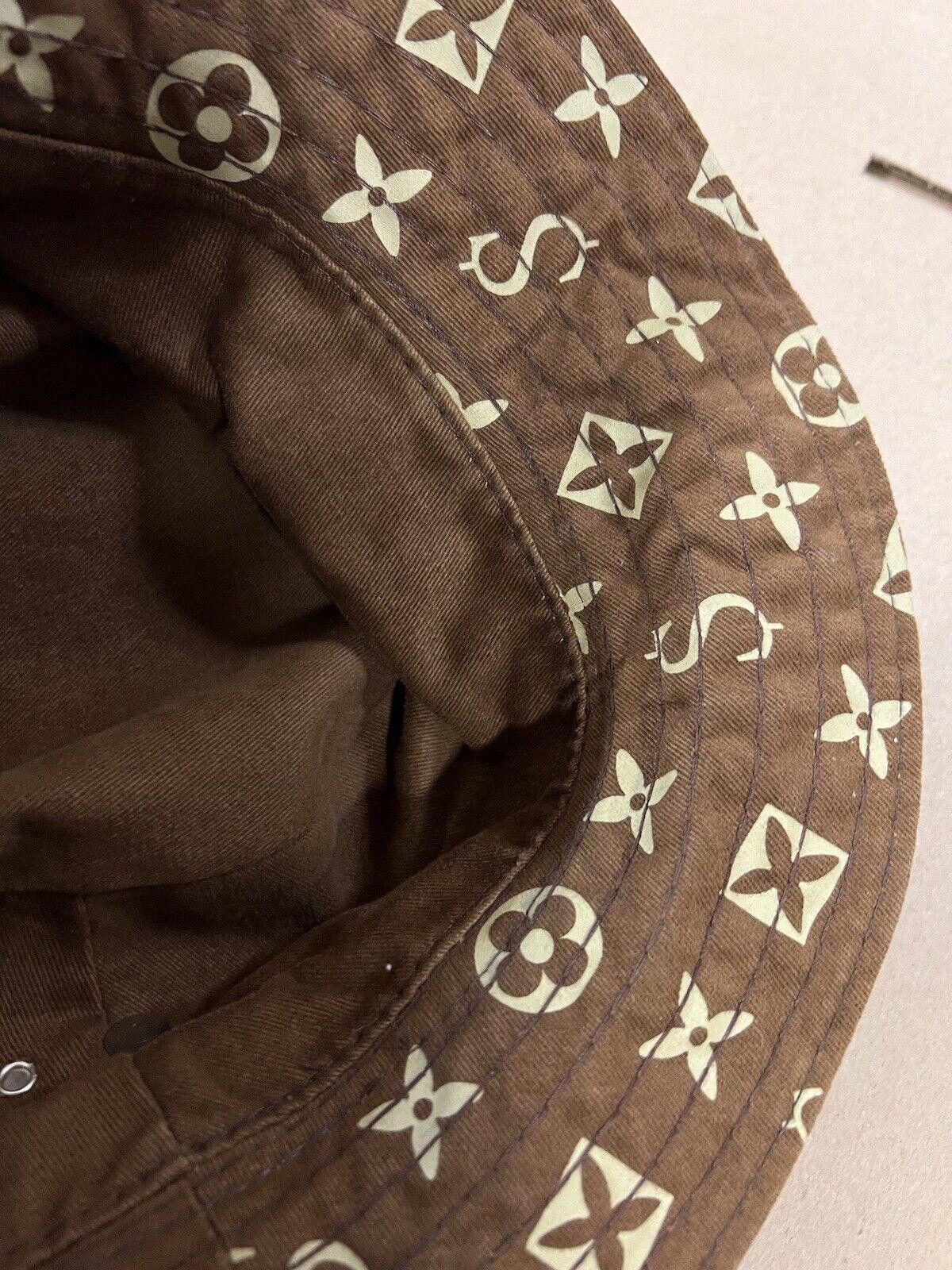 Supreme 2000 Supreme LV Louis Vuitton Monogram Bucket Hat Brown Size ONE SIZE - 8 Thumbnail