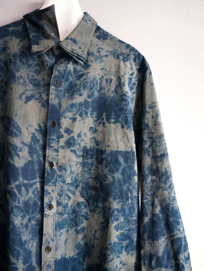 Yohji Yamamoto Yohji Yamamoto23 AW Flake Inked Triple Neck Shirt 2503-Next Size US M / EU 48-50 / 2 - 5 Thumbnail