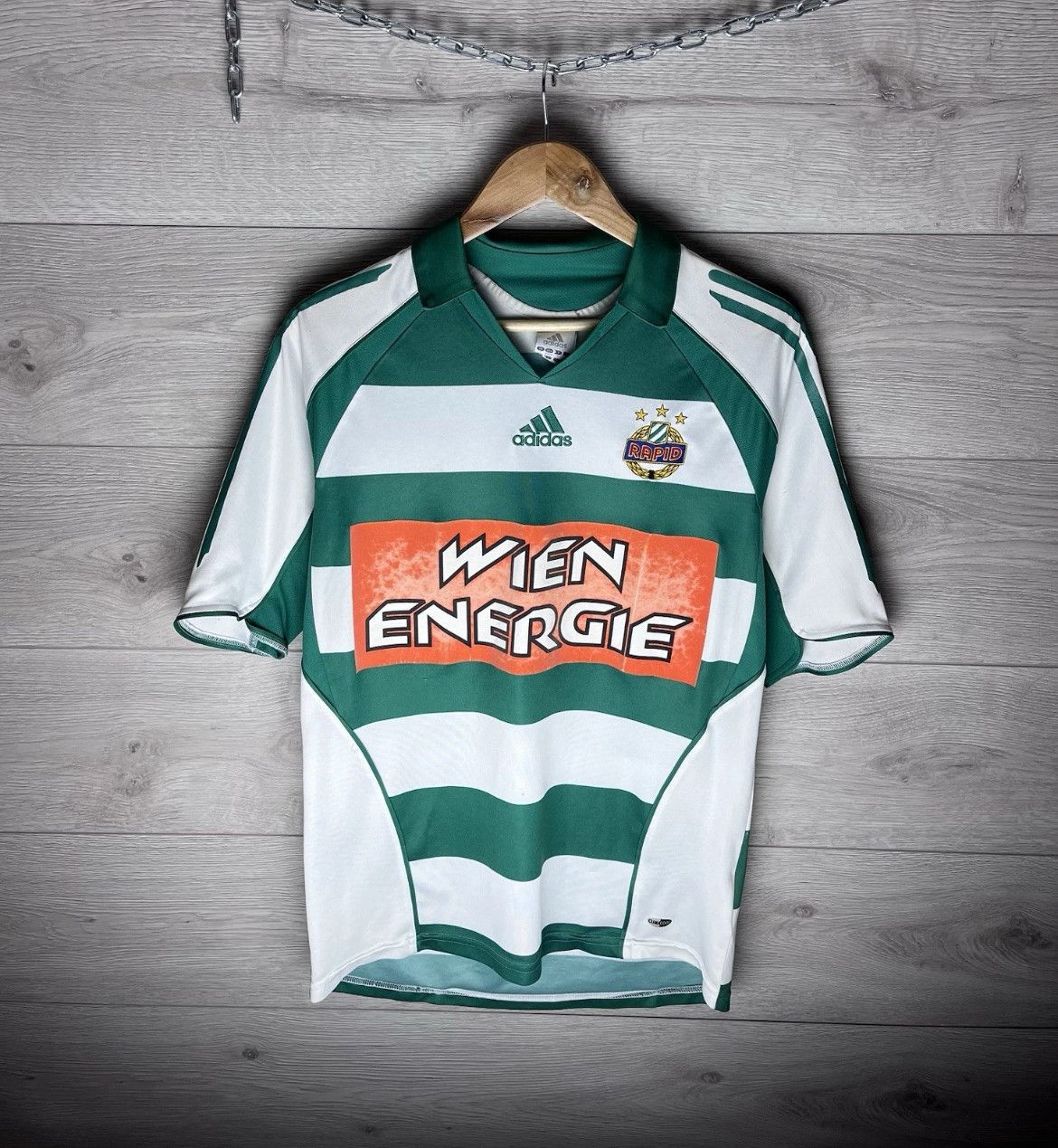 Adidas Rapid Wien Vienna home jersey ADIDAS 2005 Austria Club adult Size US S / EU 44-46 / 1 - 1 Thumbnail