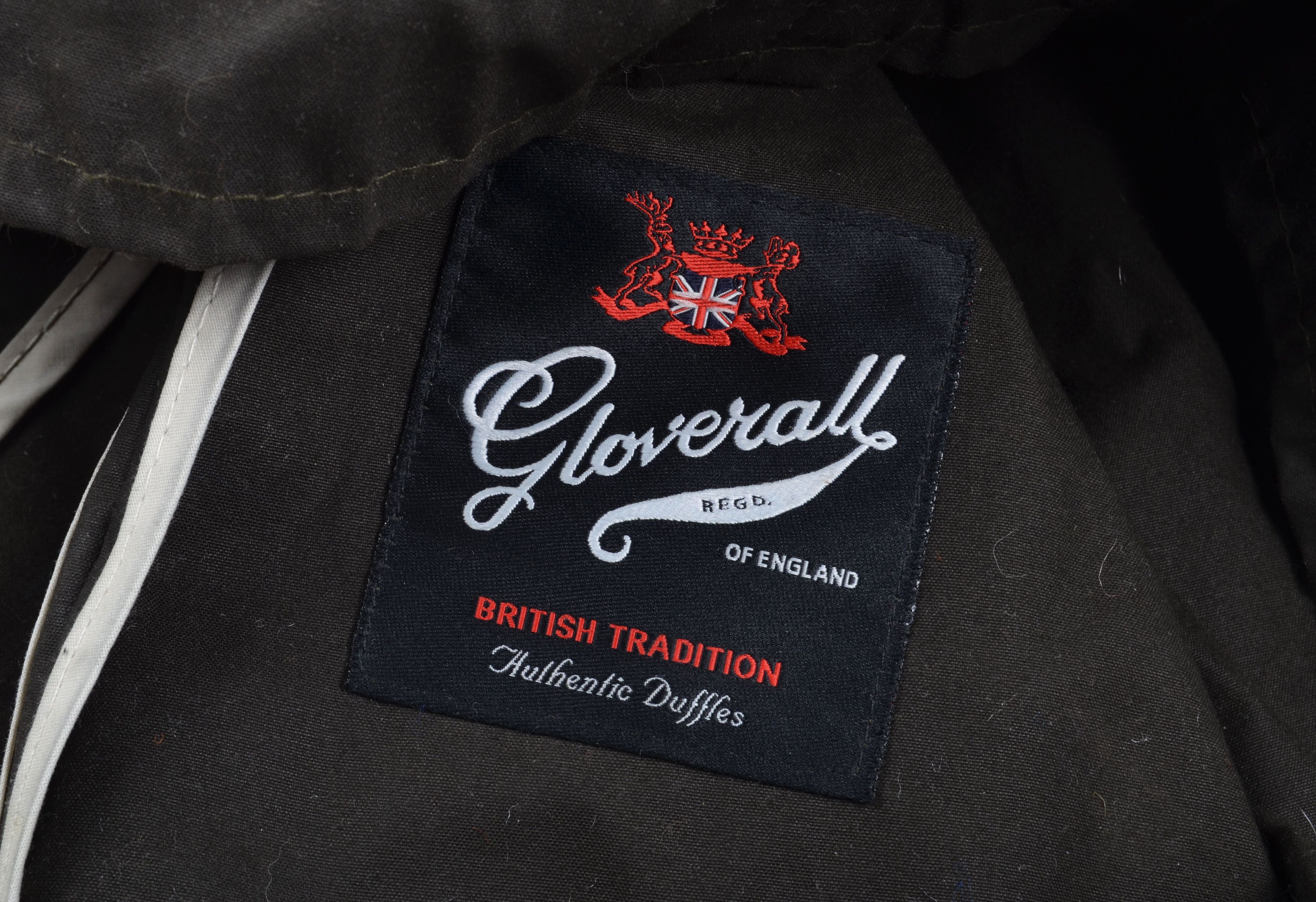 Gloverall Waxed Cotton Hooded Duffle Coat