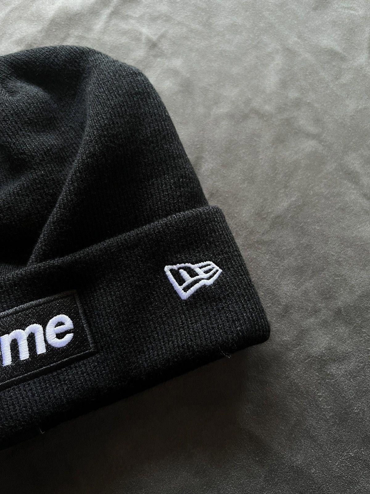 New Era × Supreme Rare Supreme New Era Box Logo Beanie Hats Black OS Size ONE SIZE - 4 Thumbnail
