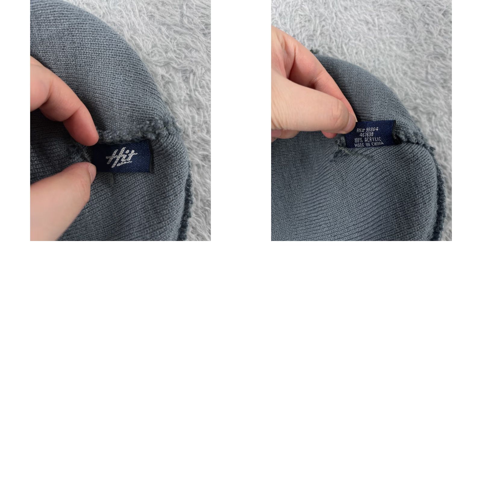 Vintage Utah Valley University Innovation Academy Beanie Toque Adult Gray Knit Acrylic Size ONE SIZE - 8 Thumbnail