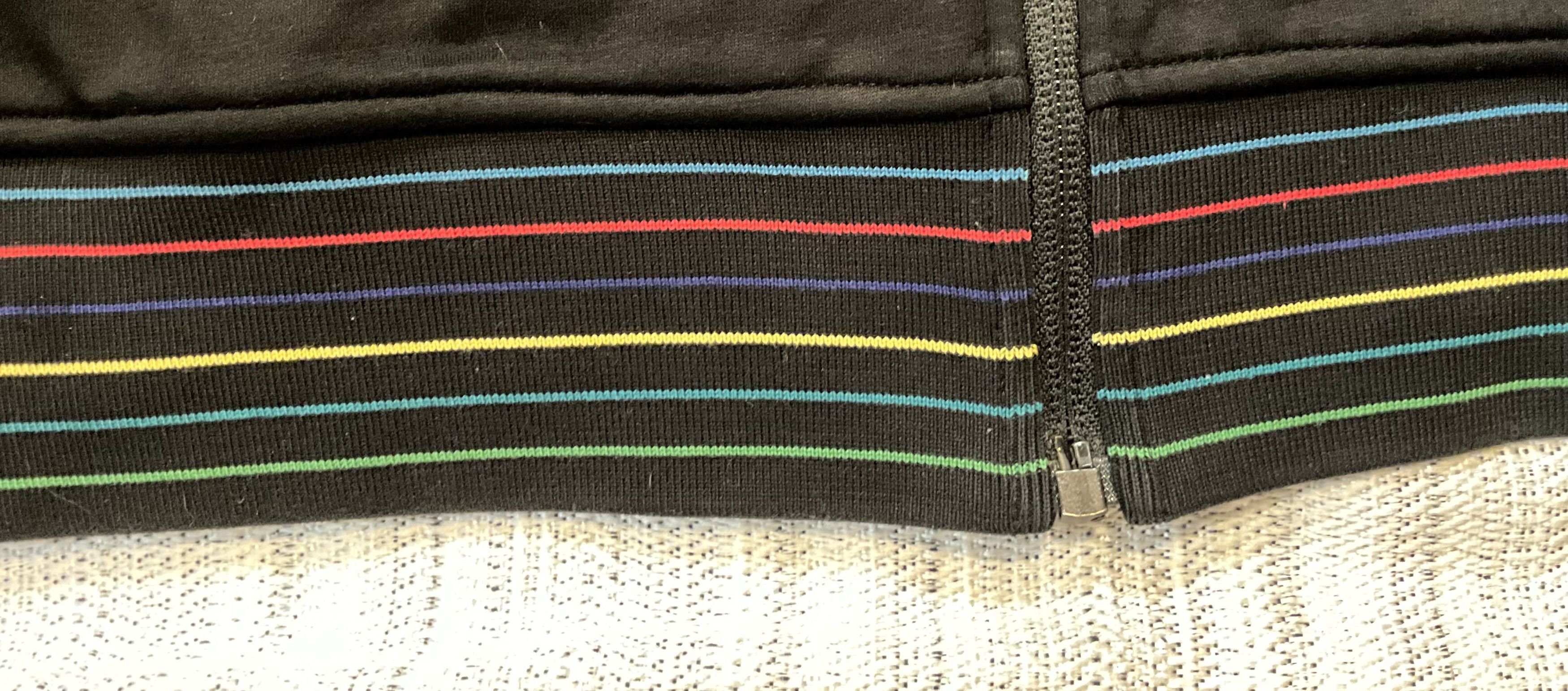 Paul Smith Paul Smith Black Artist Stripe Trim Zip Track Jacket Size US XL / EU 56 / 4 - 9 Thumbnail