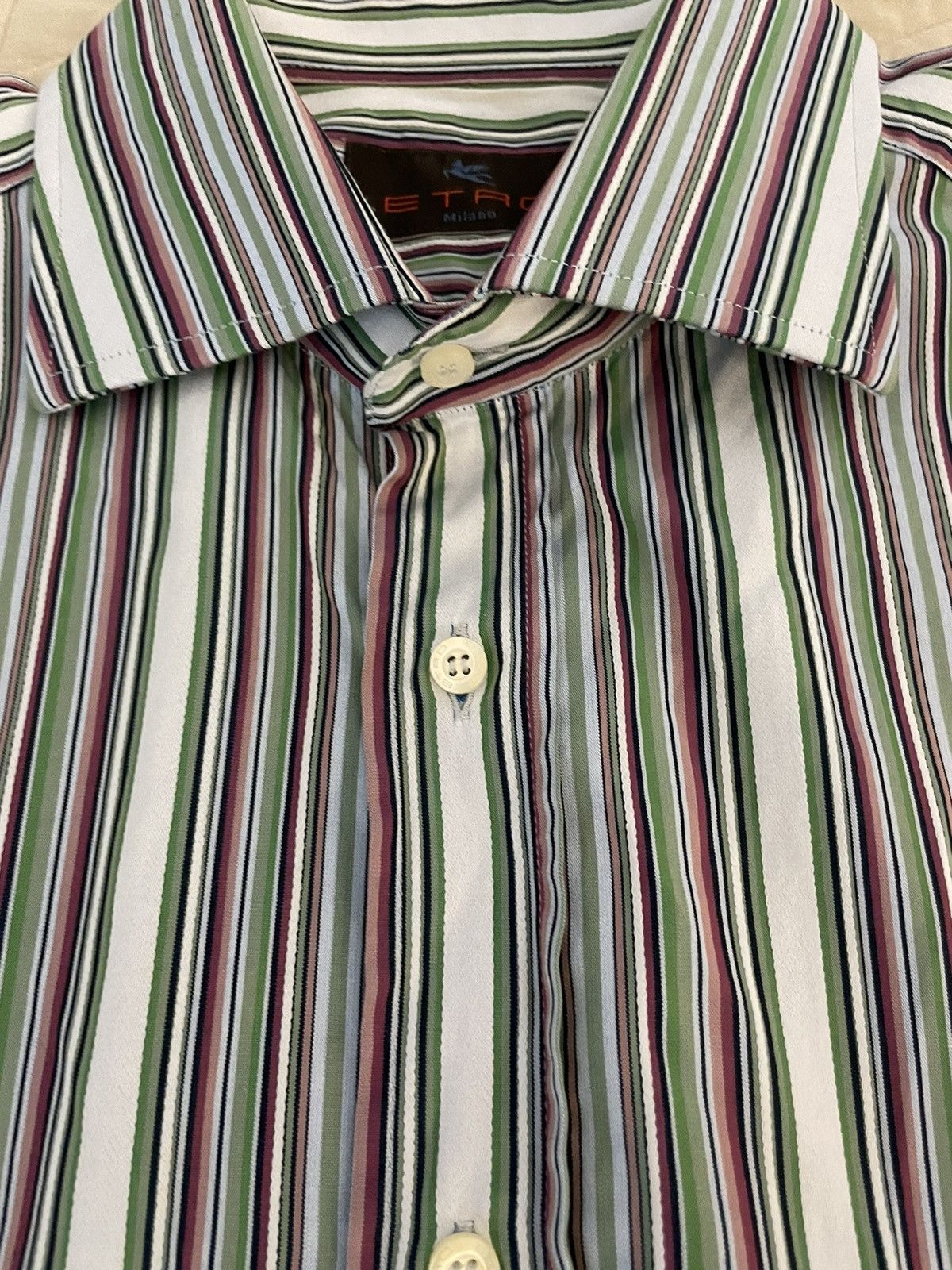 Etro Bold Stripe Shirt Size US L / EU 52-54 / 3 - 5 Thumbnail