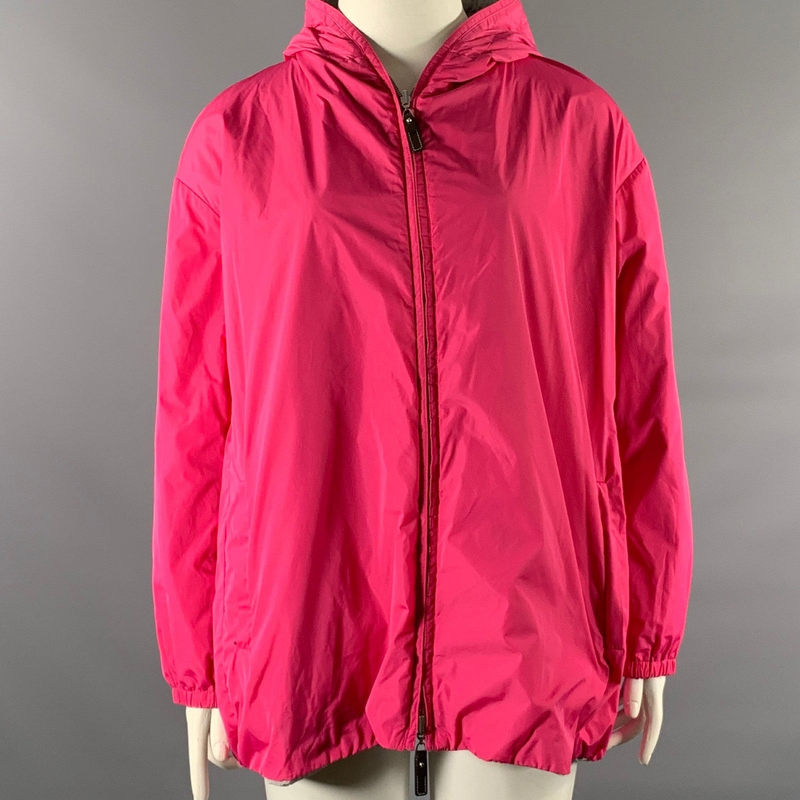 Max Mara MAX MARA Pink Grey Polyamide Quilted Reversible Jacket XL Size XXL / US 16-18 / IT 52-54 - 1 Thumbnail