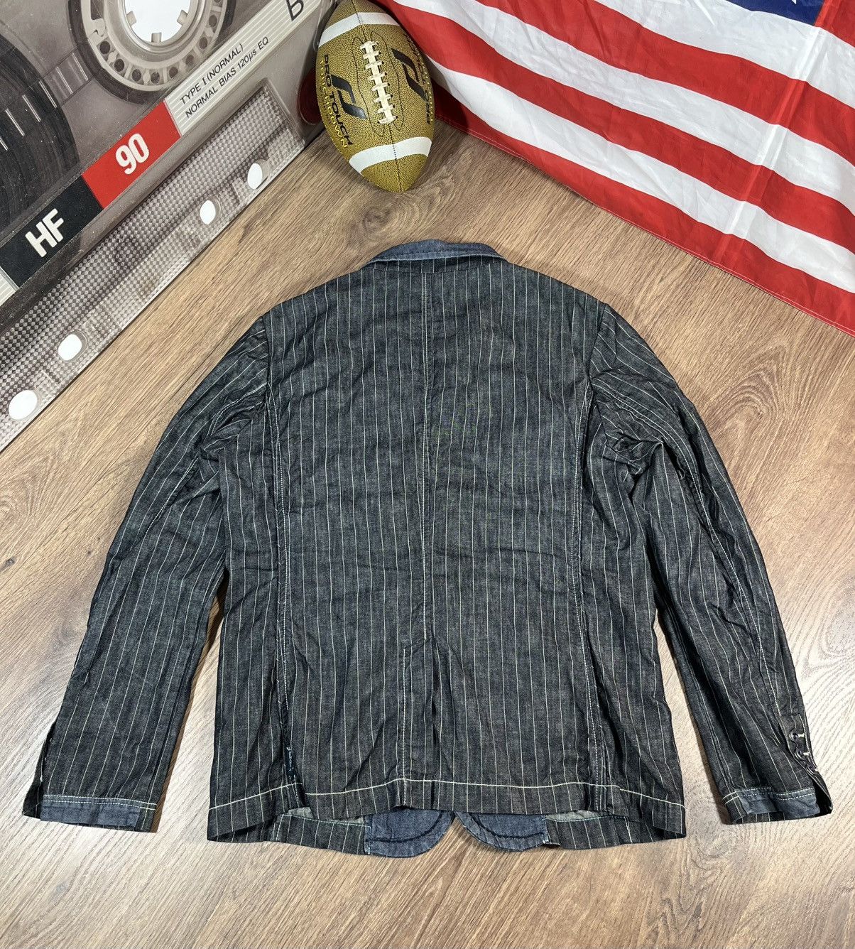 Armani Vintage Armani Jeans Indigo Jacket 90s Size US XXL / EU 58 / 5 - 16 Thumbnail