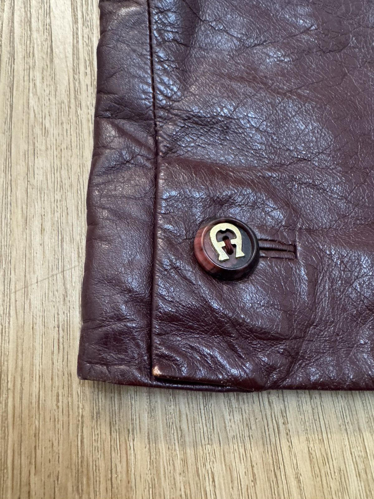 Etienne Aigner Etienne Aigner Vintage 70s 1970 Leather Blazer Jacket Taiwan Size M / US 6-8 / IT 42-44 - 6 Thumbnail