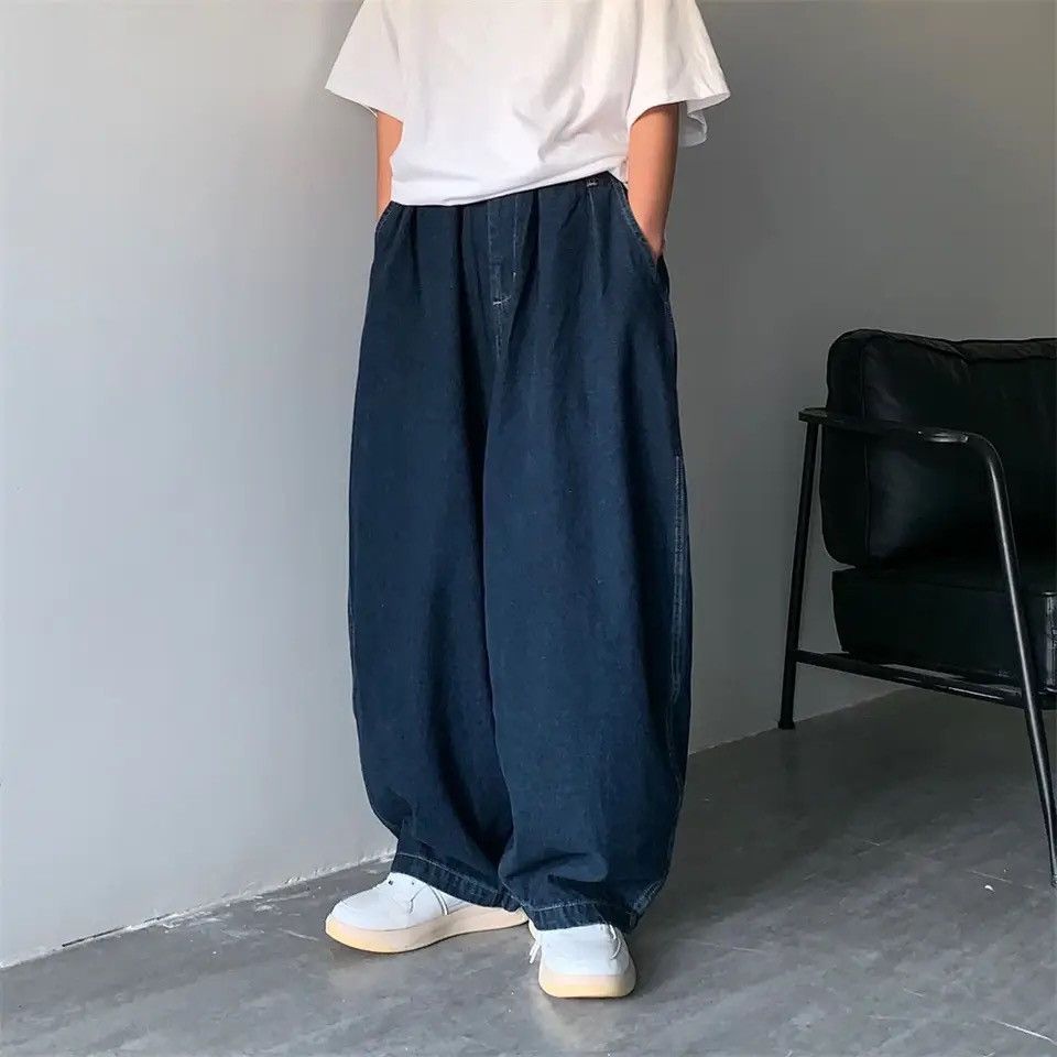 Vintage Cargo pants wide legs baggy jeans Korean loose straight y2k Size US 32 / EU 48 - 1 Thumbnail