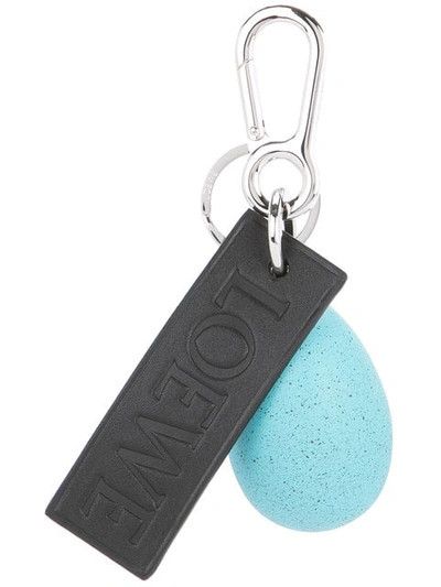 image of Loewe Egg Key Ring In Blue, Women's