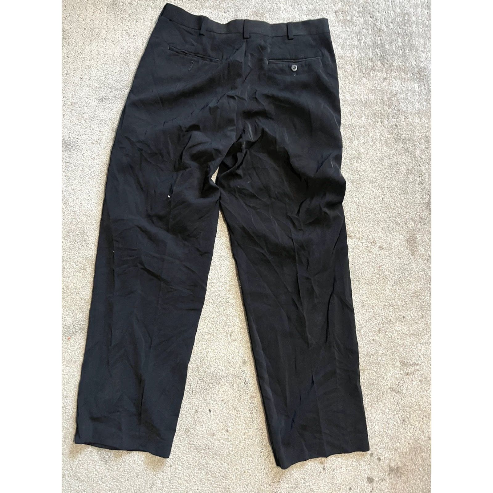 Perry Ellis Perry Ellis Men’s Dress Pants Black Flat Front 36x32 Modern Regular Pants Size US 36 / EU 52 - 3 Thumbnail