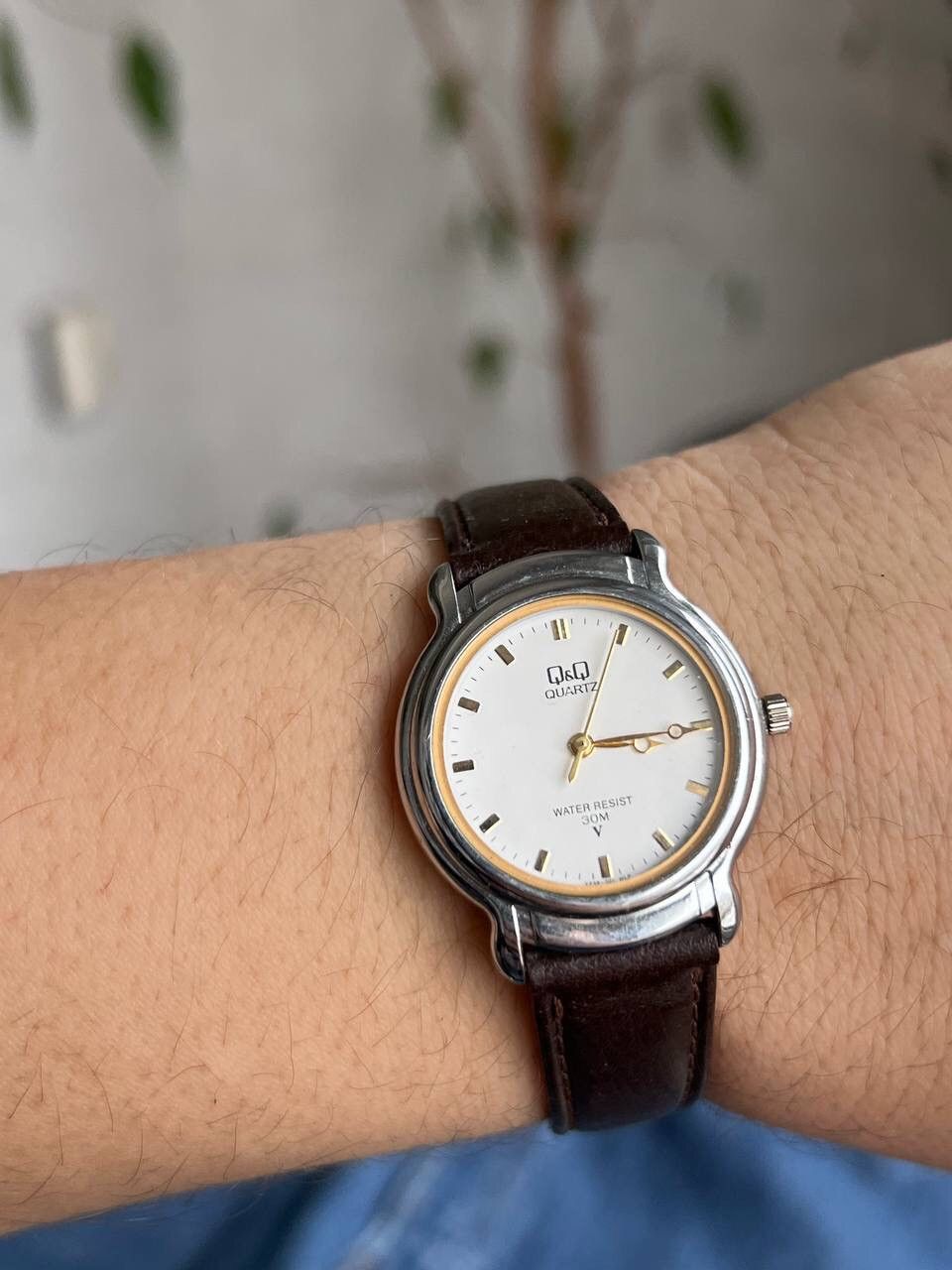 Japanese Brand × Jewelry × Vintage RETRO Japan Stylish Fashion Watch Q&Q Bank Silver Futuristic Size ONE SIZE - 2 Thumbnail