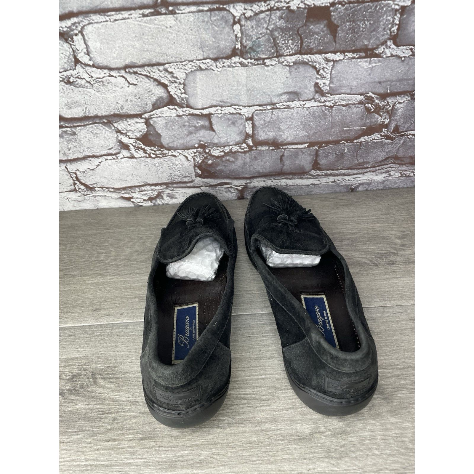 Cole Haan Bragano Cole Haan Black Suede Leather Dress Tassel Loafers S Size US 10 / EU 43 - 6 Thumbnail