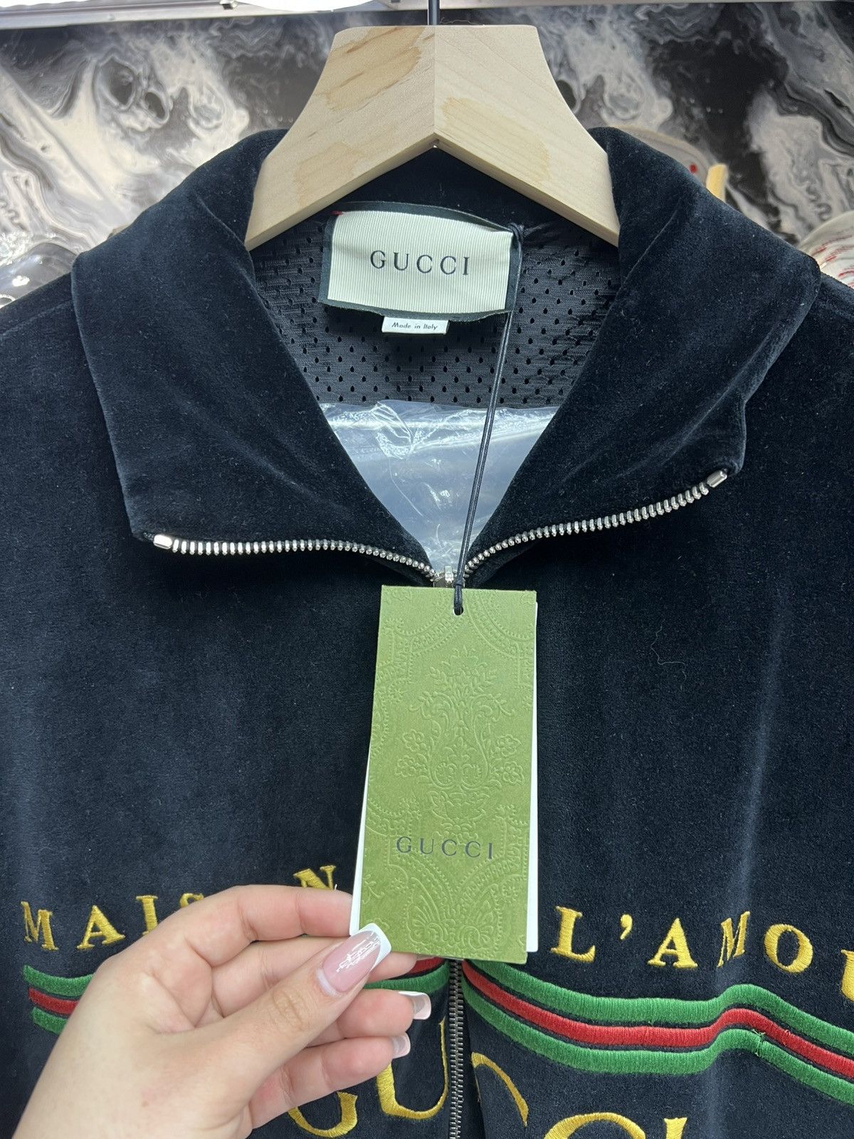 Gucci Gucci Velour Black Sweatsuit Set Size US M / EU 48-50 / 2 - 7 Thumbnail