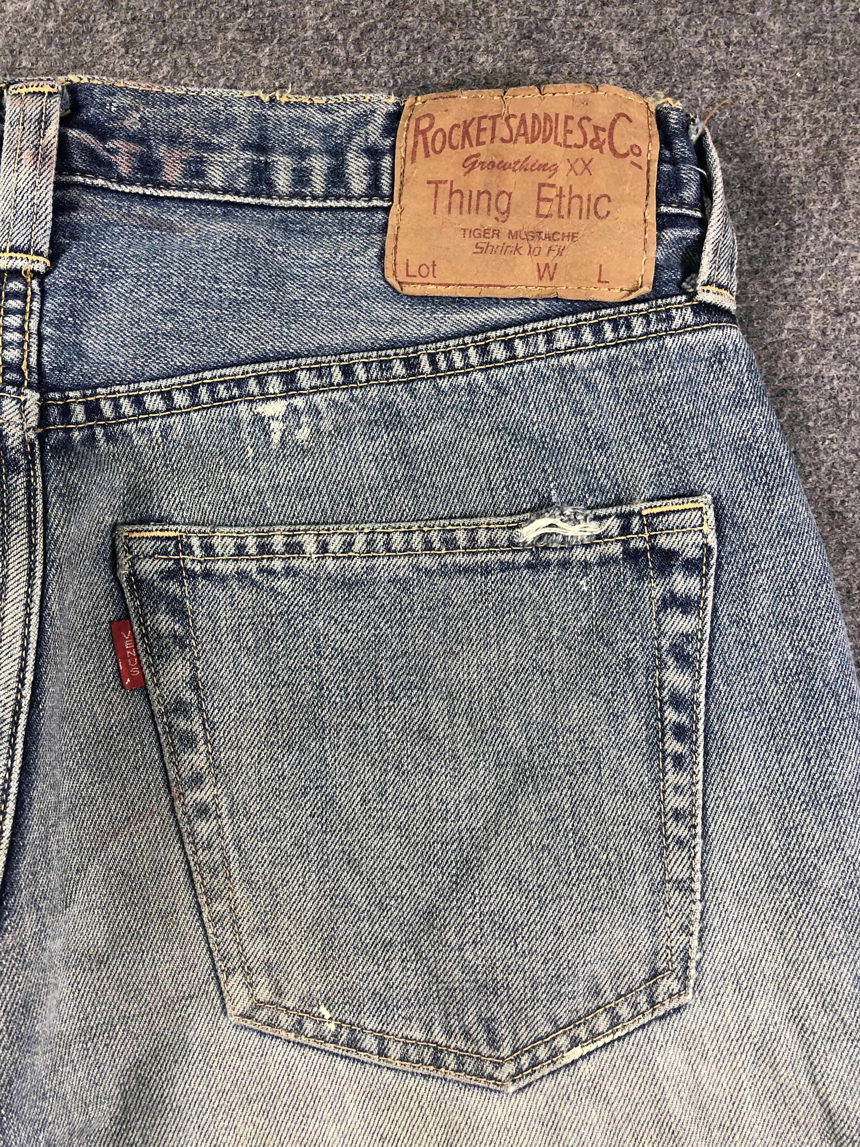 Other Rocket Saddles Selvedge Denim Jeans 30x30 Size US 30 / EU 46 - 9 Thumbnail