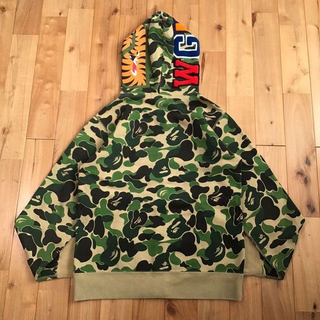 Bape BAPE ABC camo green shark full zip hoodie a bathing ape Size US M / EU 48-50 / 2 - 2 Thumbnail