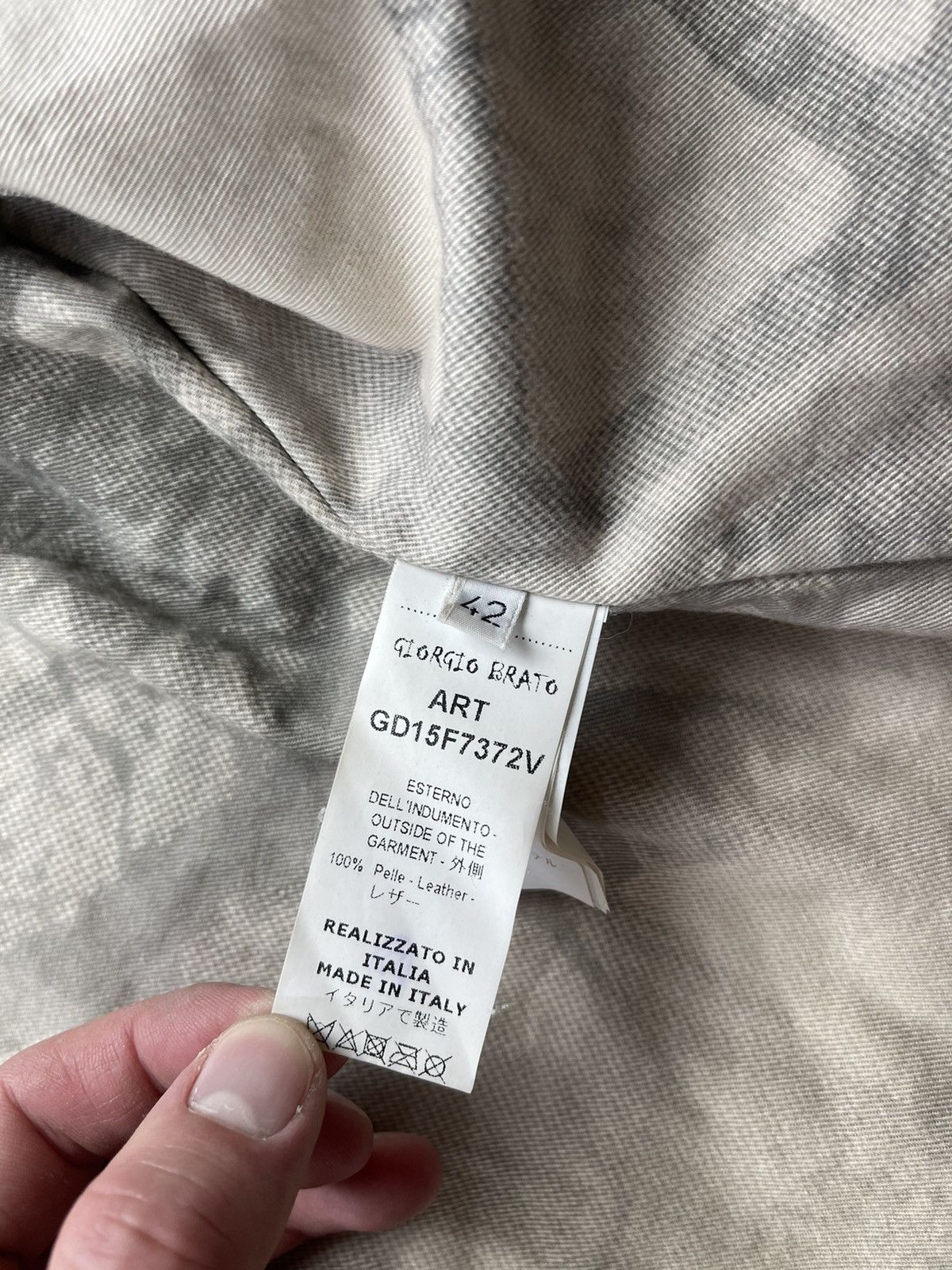 Giorgio Brato Giorgio Brato Avant Garde Distressed Handmade Leather Jacket Size M / US 6-8 / IT 42-44 - 14 Thumbnail