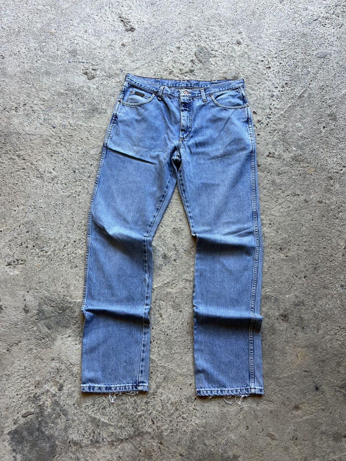 Wrangler 🔥VTG BAGGY RICK OWENS JUNYA STYLE FLARED KAPITAL STYLE JEANS Size US 36 / EU 52 - 4 Thumbnail