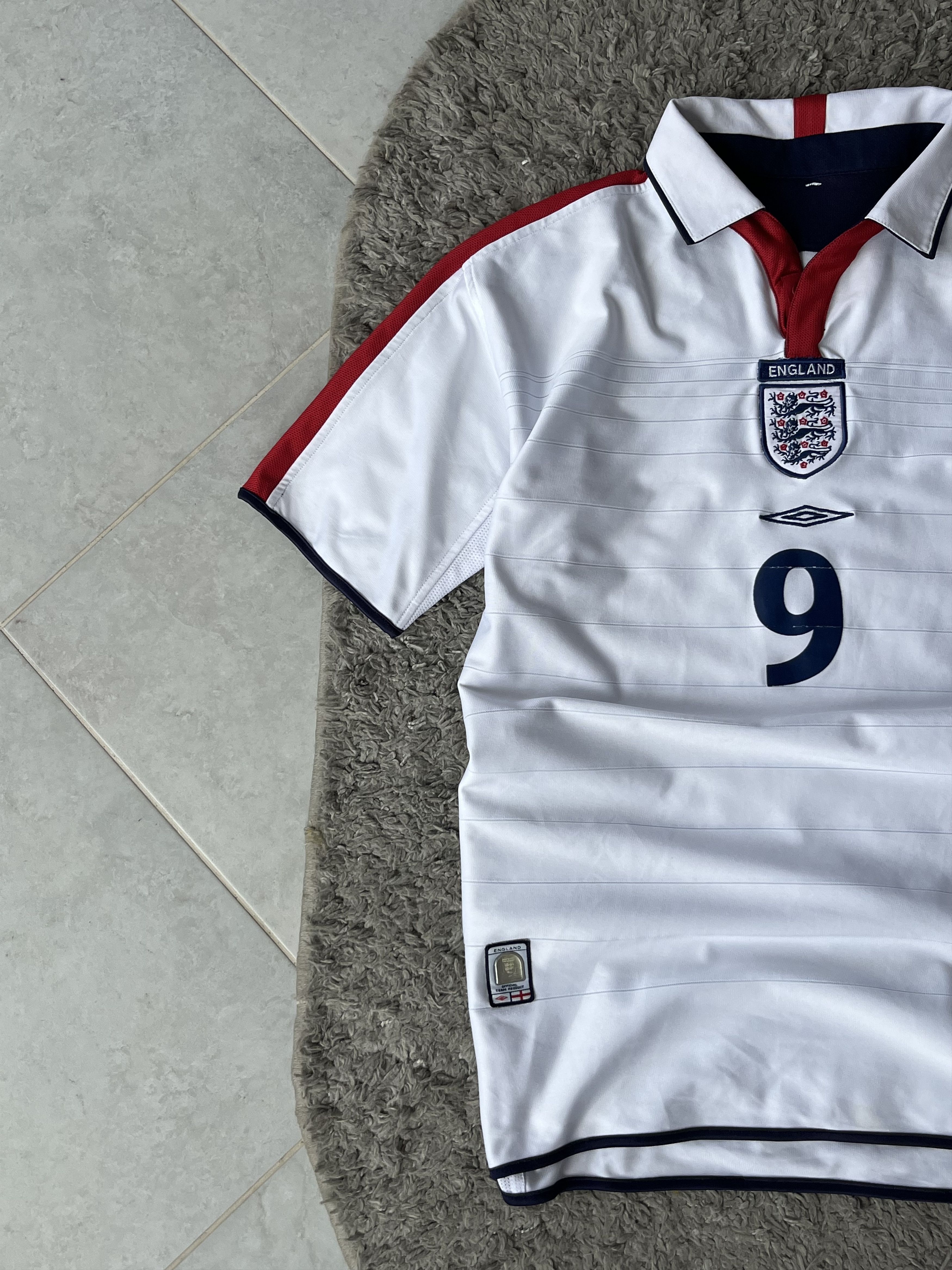 Umbro UMBRO ENGLAND Home Football Jersey 2003/04 ROONEY “9” Size US M / EU 48-50 / 2 - 4 Thumbnail