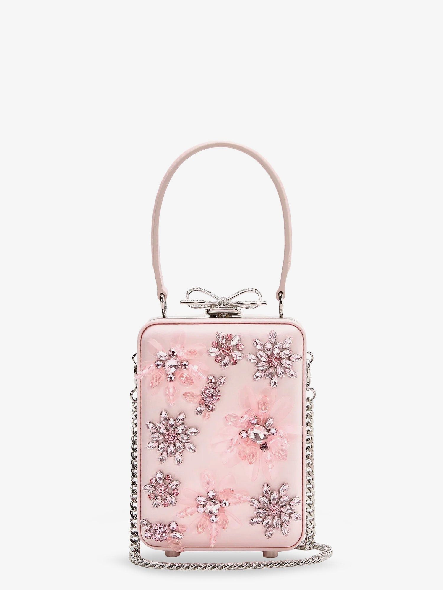 Self-Portrait Satin Crossbody Bag With Crystal Details Size ONE SIZE - 1 Thumbnail