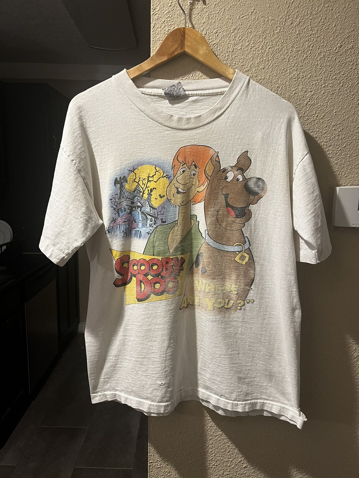 Vintage Cartoon Network Stanley DeSantis Droopy Dog Basset Hound XL Tee - 1996 - As-Is