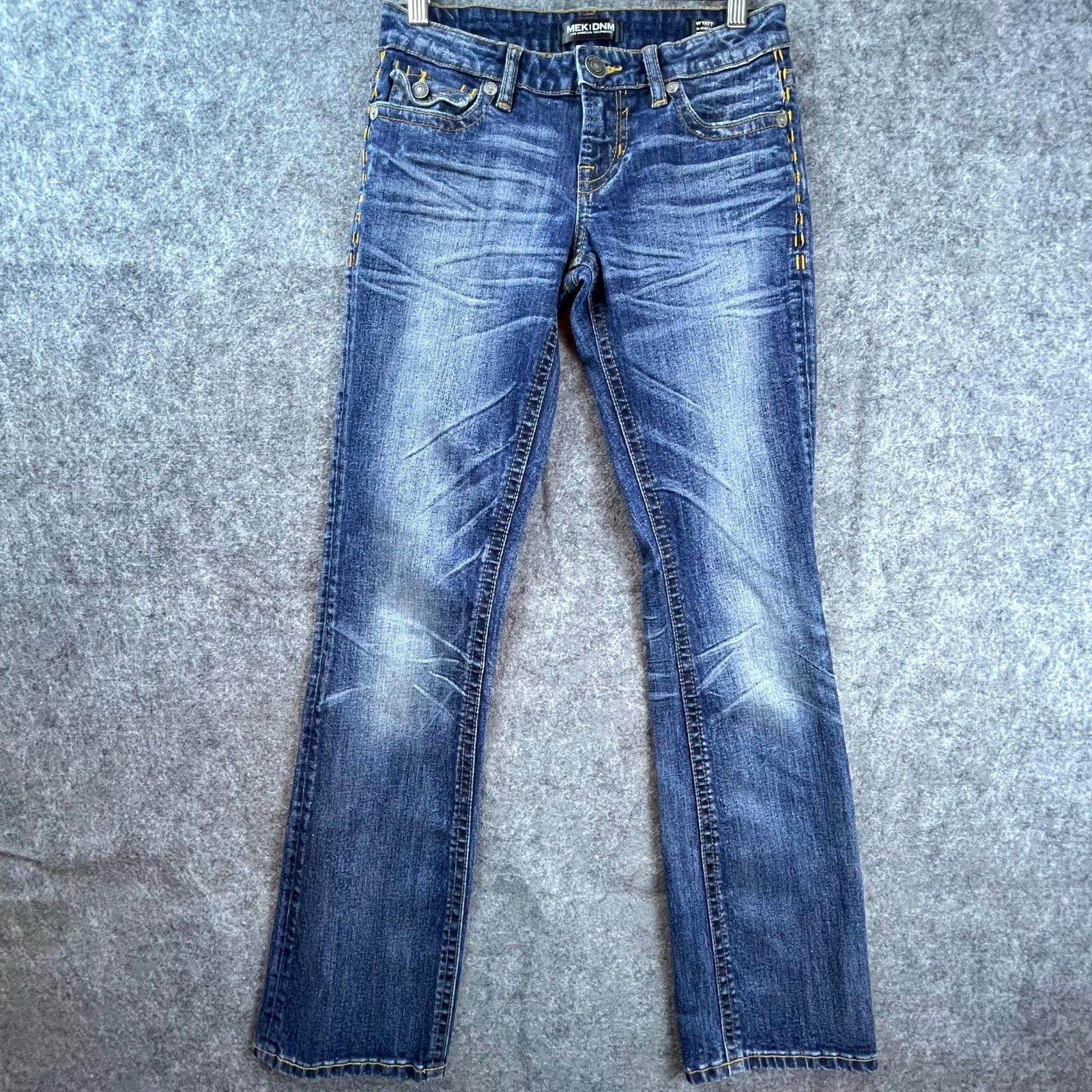 Mek Denim MEK DNM Jeans Womens 25 Wyatt Stretch Bootcut Flap Pocket Size 25" / US 0 / IT 36 - 2 Thumbnail