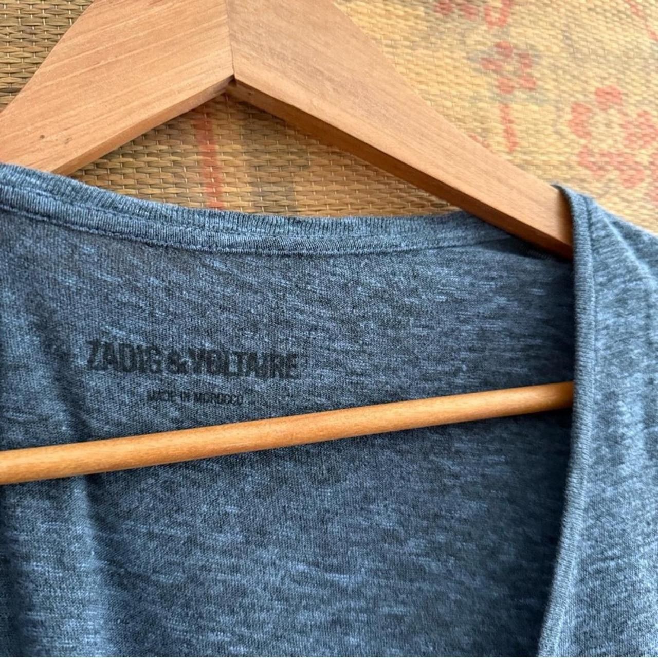 Zadig & Voltaire Zadig & Voltaire V Scoop Neck Tee Shirt Size US S / EU 44-46 / 1 - 3 Thumbnail