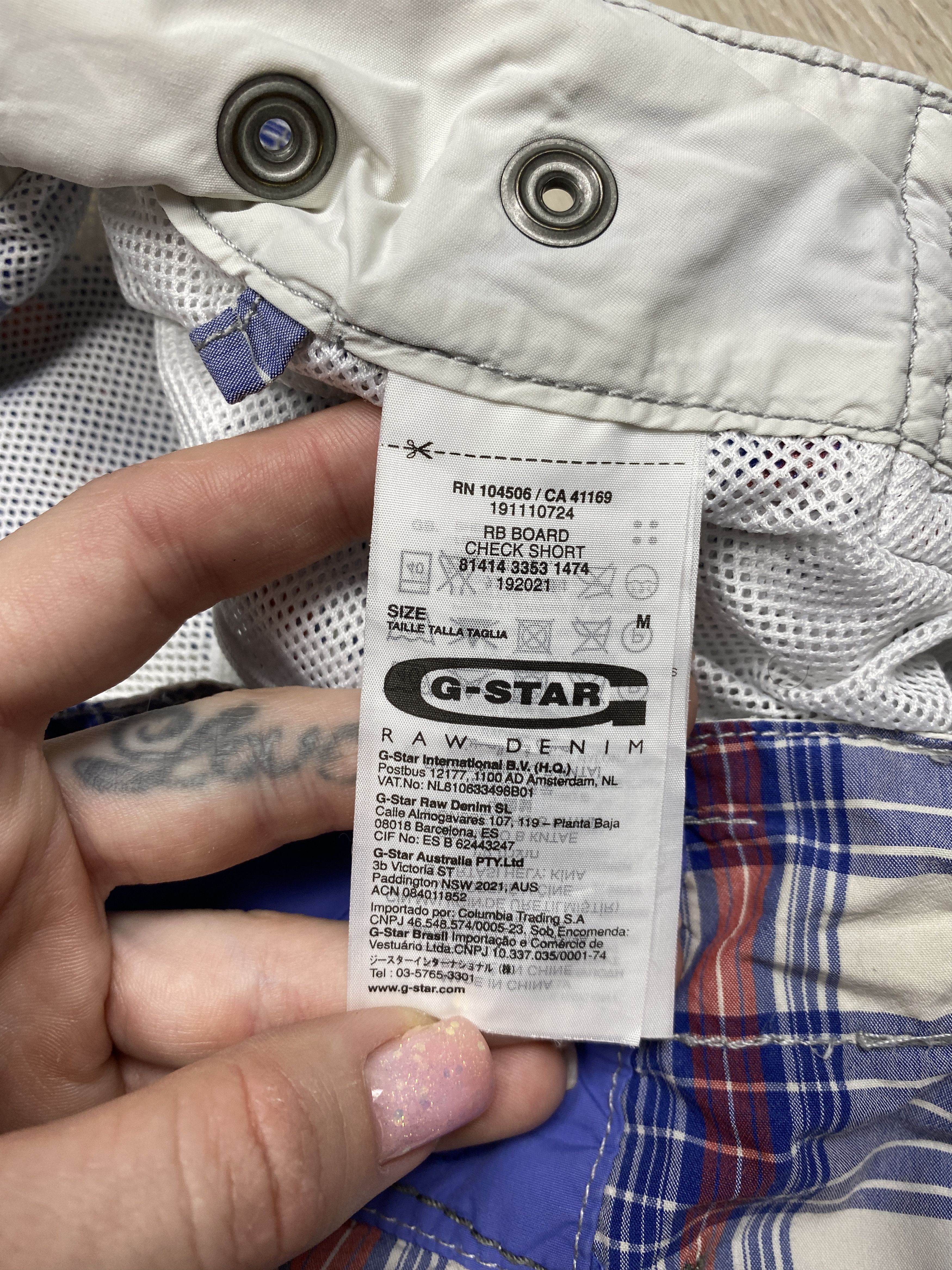 G-Star G Star Raw Vintage Mens Board Check Shorts Size US 32 / EU 48 - 5 Thumbnail