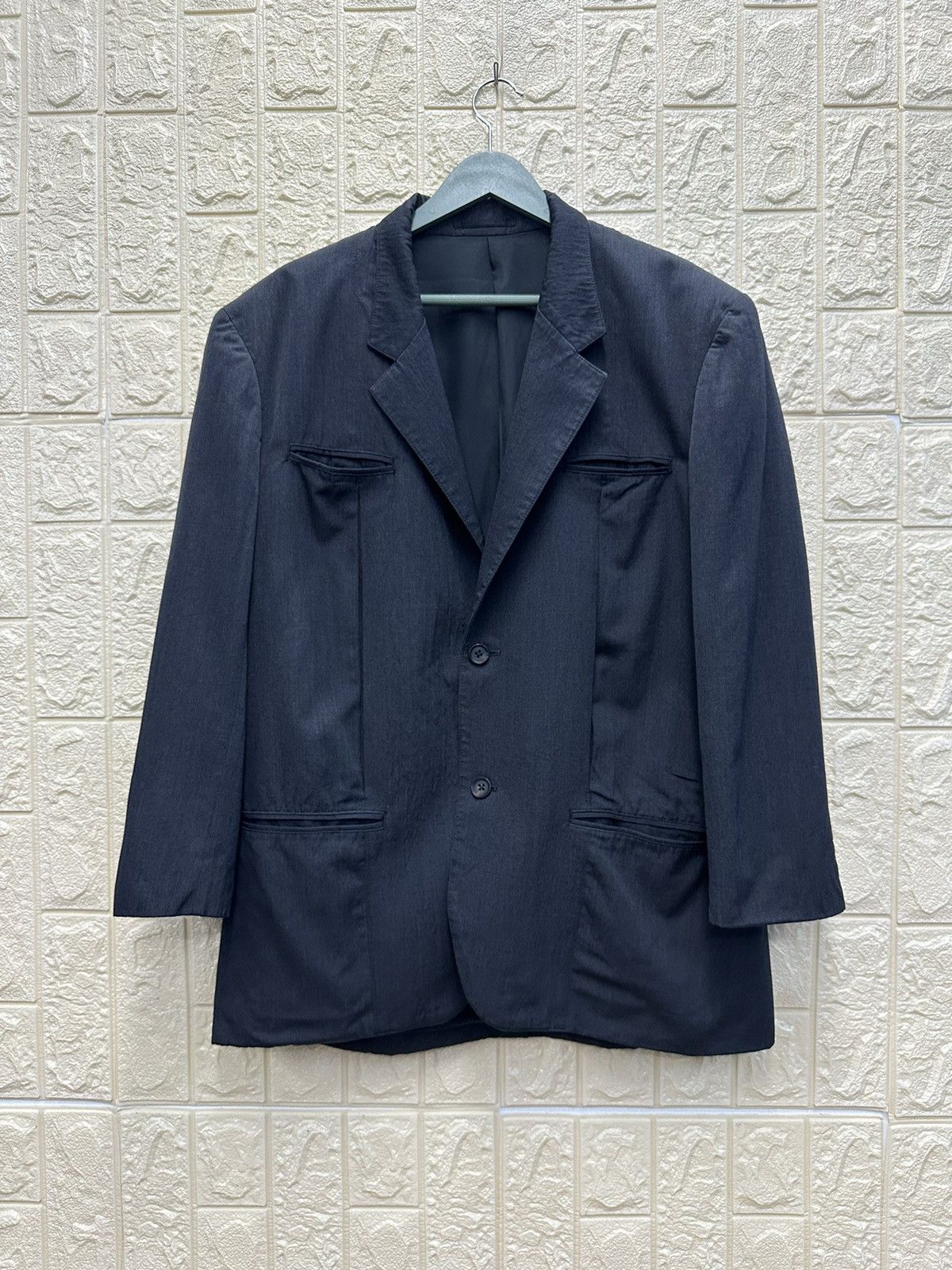 Y's for Men × Yohji Yamamoto Y’s For Men Yohji Yamamoto Blazer Button Jacket MJ89 Size 38R - 1 Thumbnail