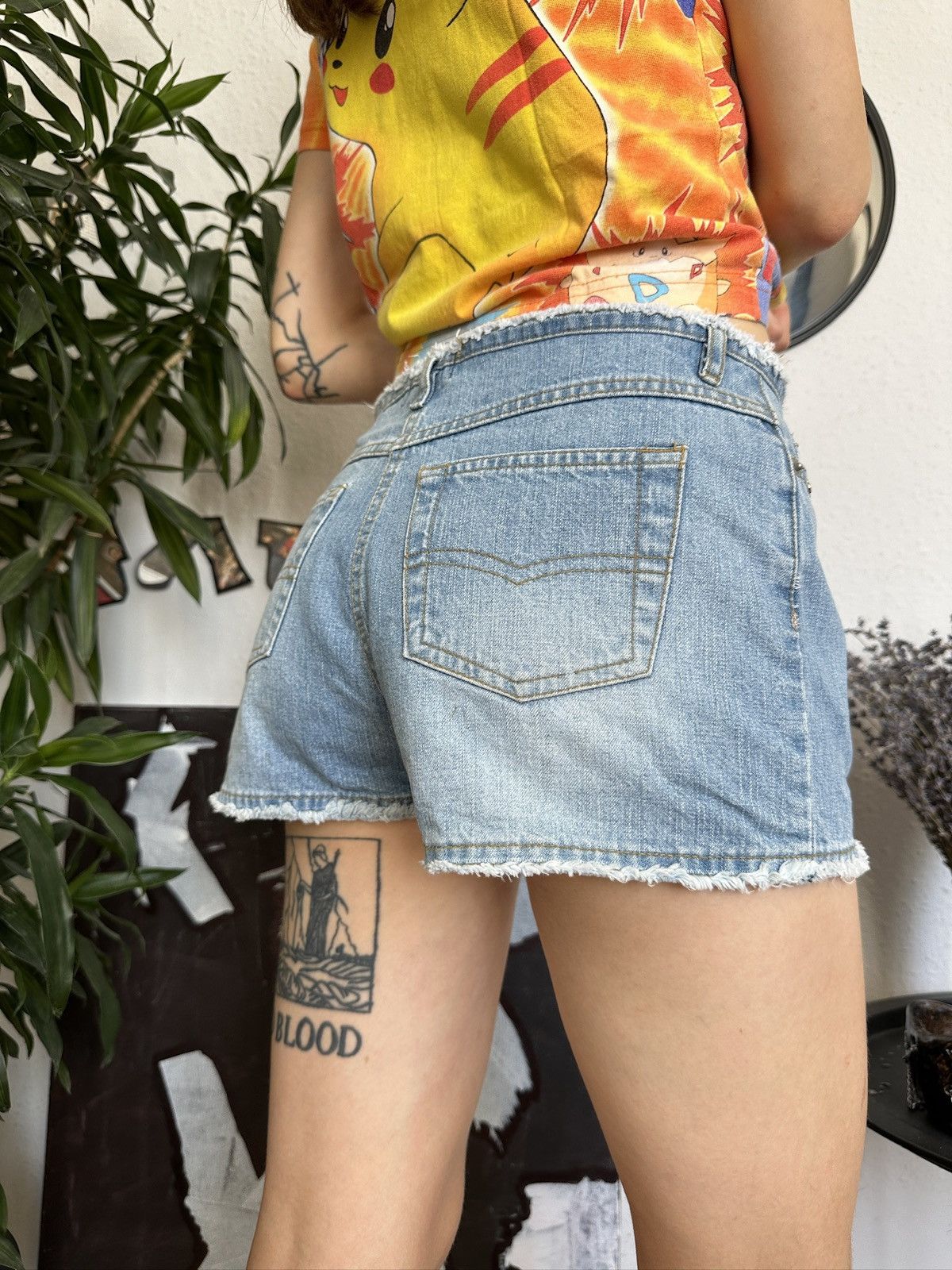 Japanese Brand × Vintage Vintage Sexy Mini Mico Shorts y2k Distressed Trim Studs Size 30" / US 8 / IT 44 - 6 Thumbnail