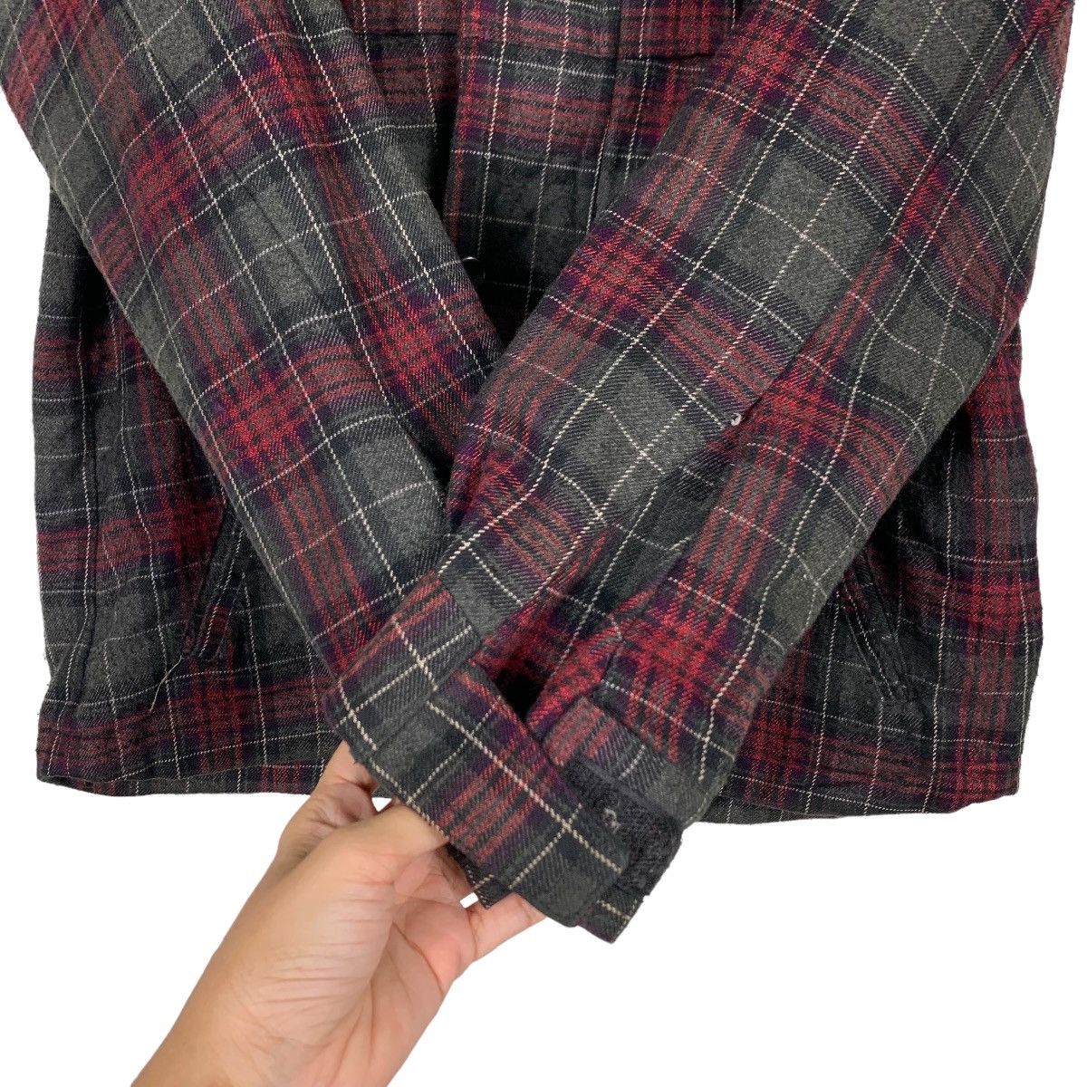 Japanese Brand PIRATES Tartan Checked Plaid Hoodie Jacket #0074-C5 Size US M / EU 48-50 / 2 - 14 Thumbnail