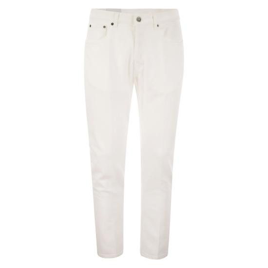 DONDUP Men Straight Pants UP576BS0033UDR4 WHITE