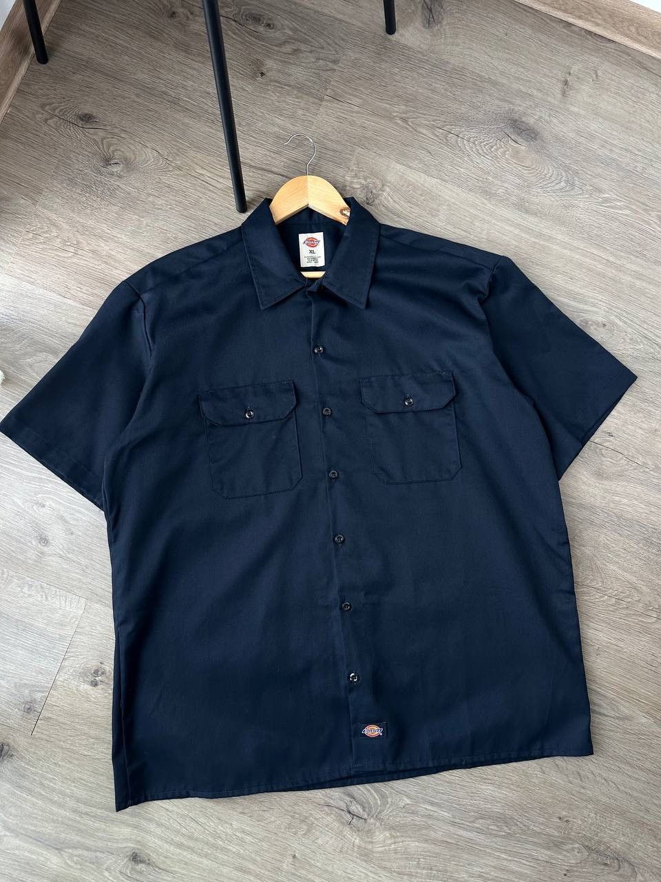 Dickies × Vintage Vintage Dickies Blue Skated Big Logo Tab Shirt Size US XL / EU 56 / 4 - 5 Thumbnail